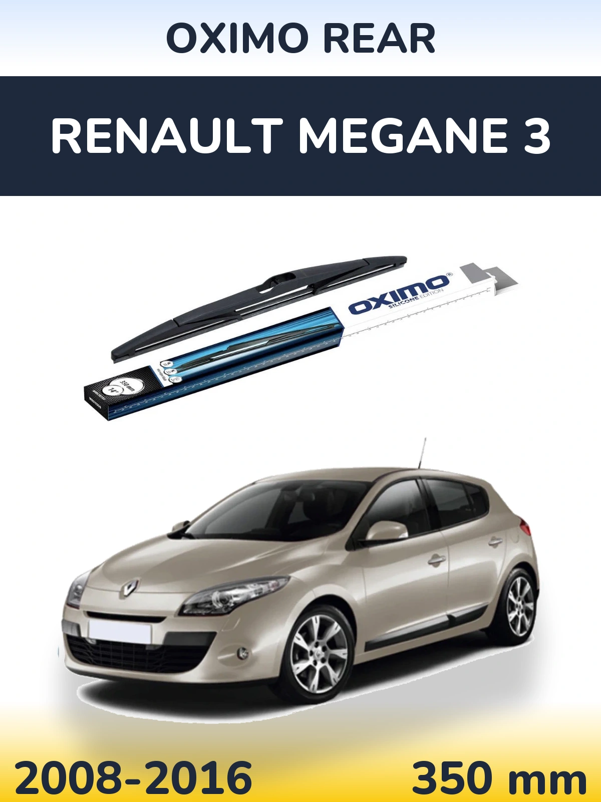 Torkarblad Oximo Rear för Renault Megane 3