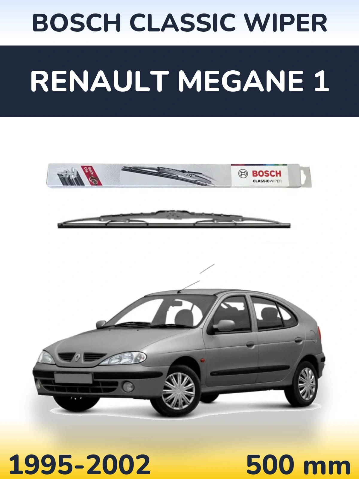Torkarblad BOSCH Classic Wiper för Renault Megane 1