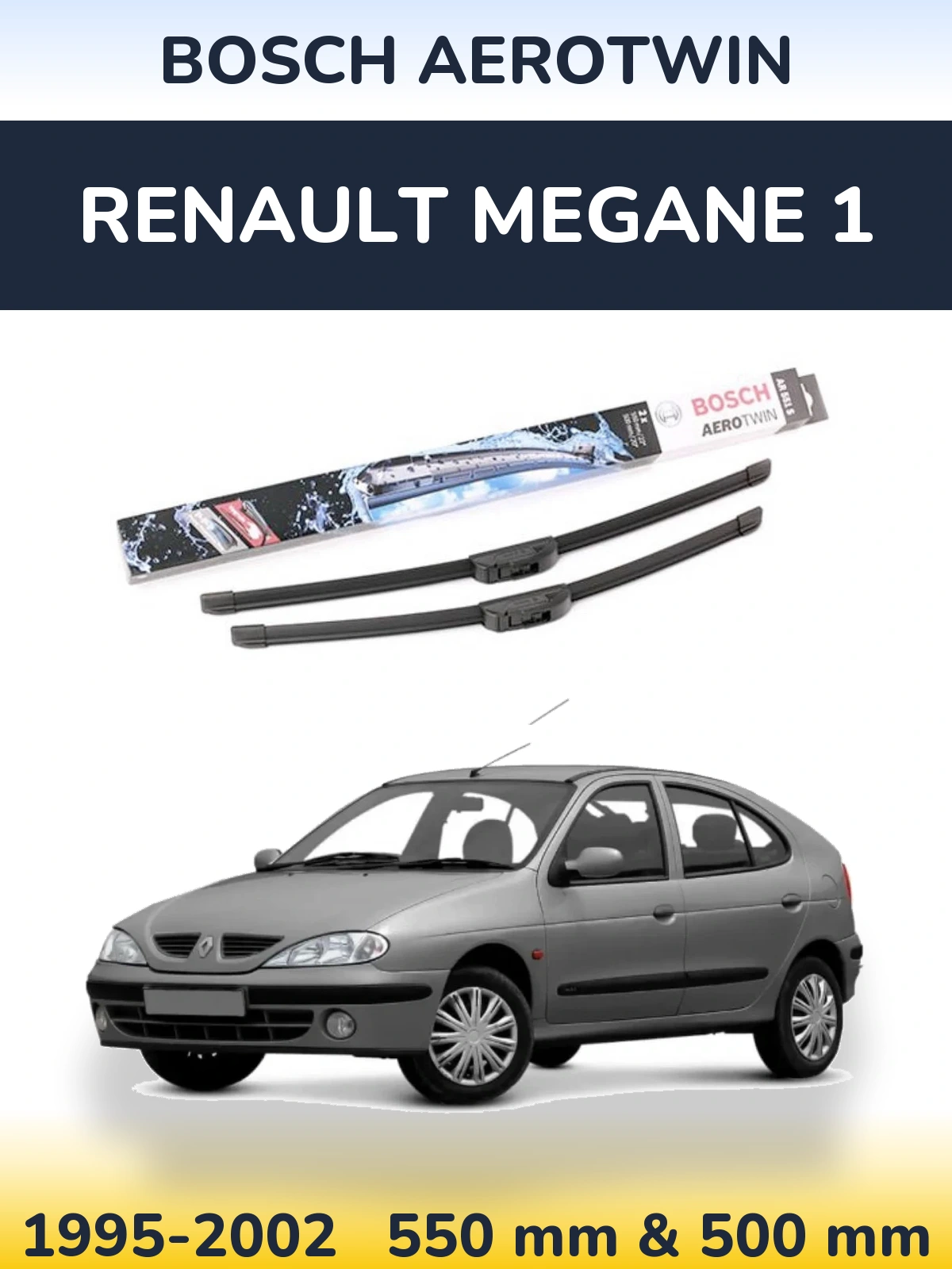 Torkarblad BOSCH AeroTwin för Renault Megane 1