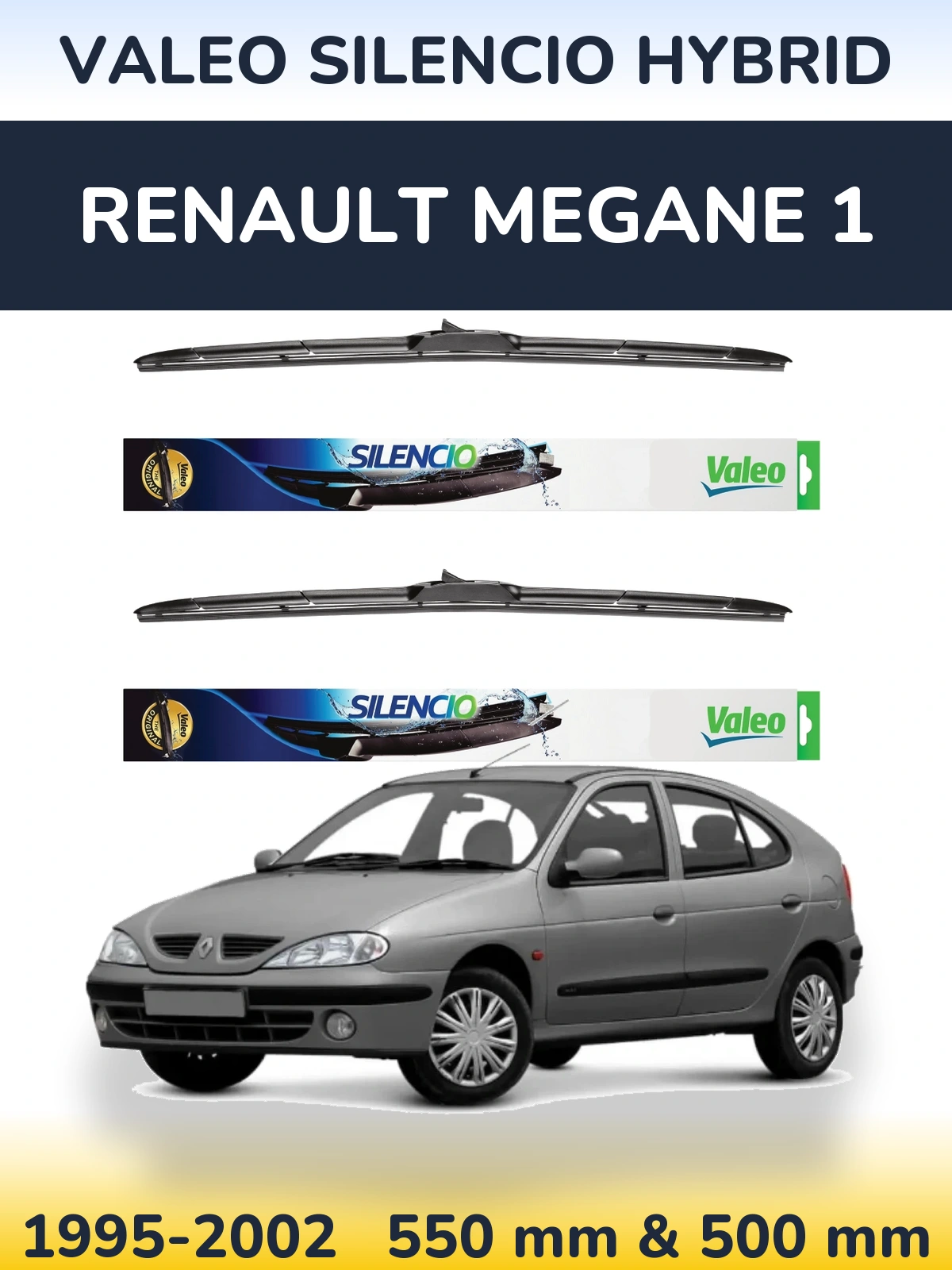 Torkarblad Valeo Silencio Hybrid för Renault Megane 1