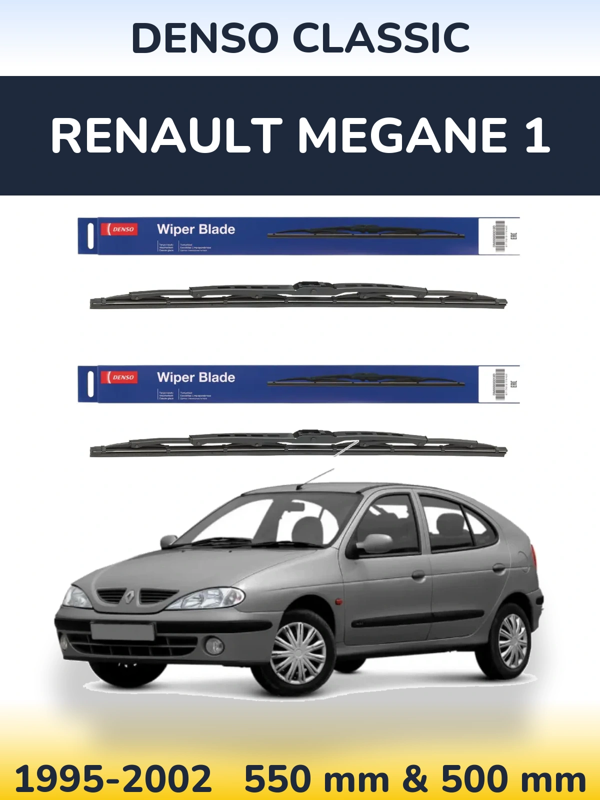 Torkarblad Denso Classic för Renault Megane 1