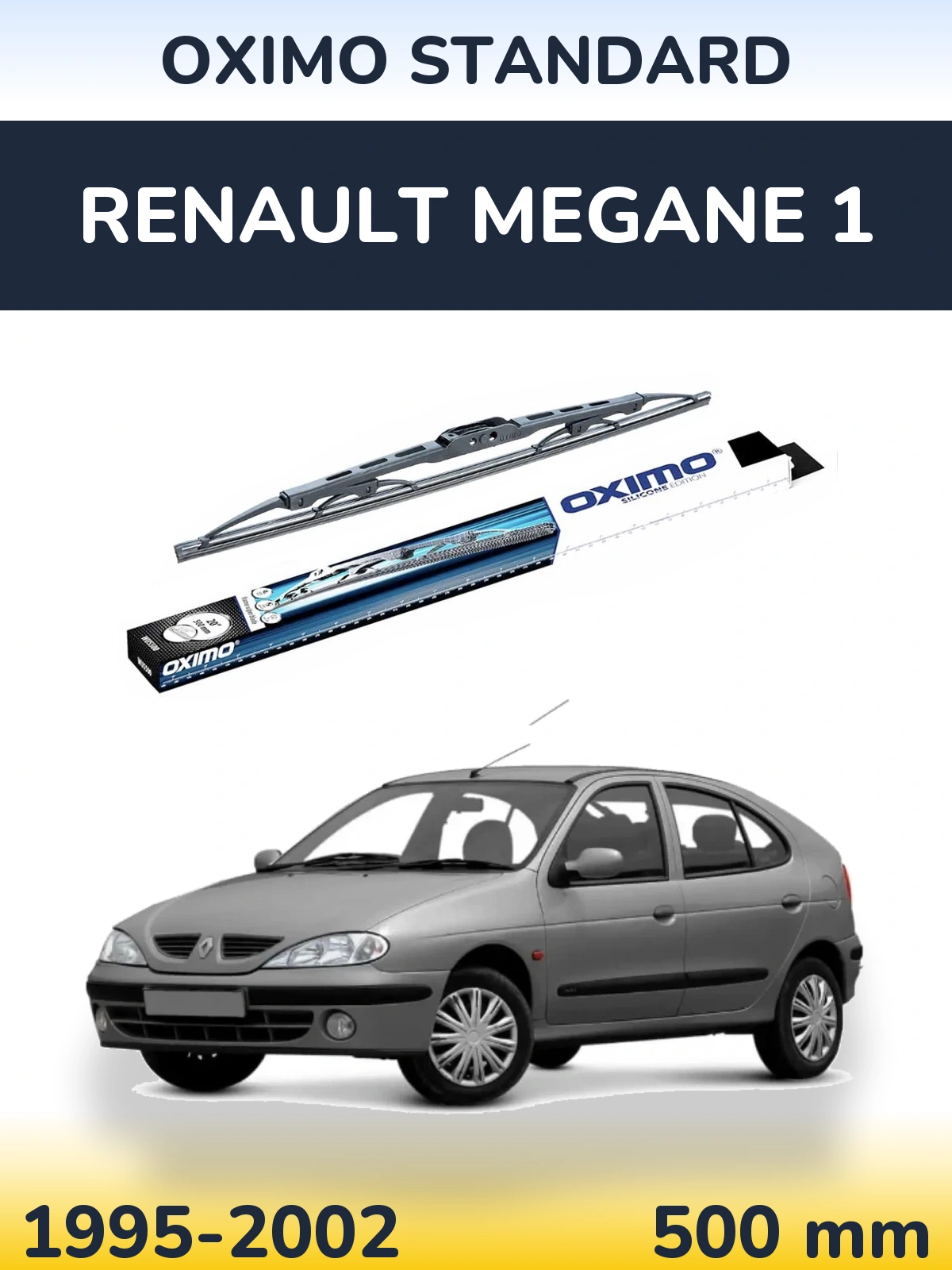Torkarblad Oximo Standard för Renault Megane 1