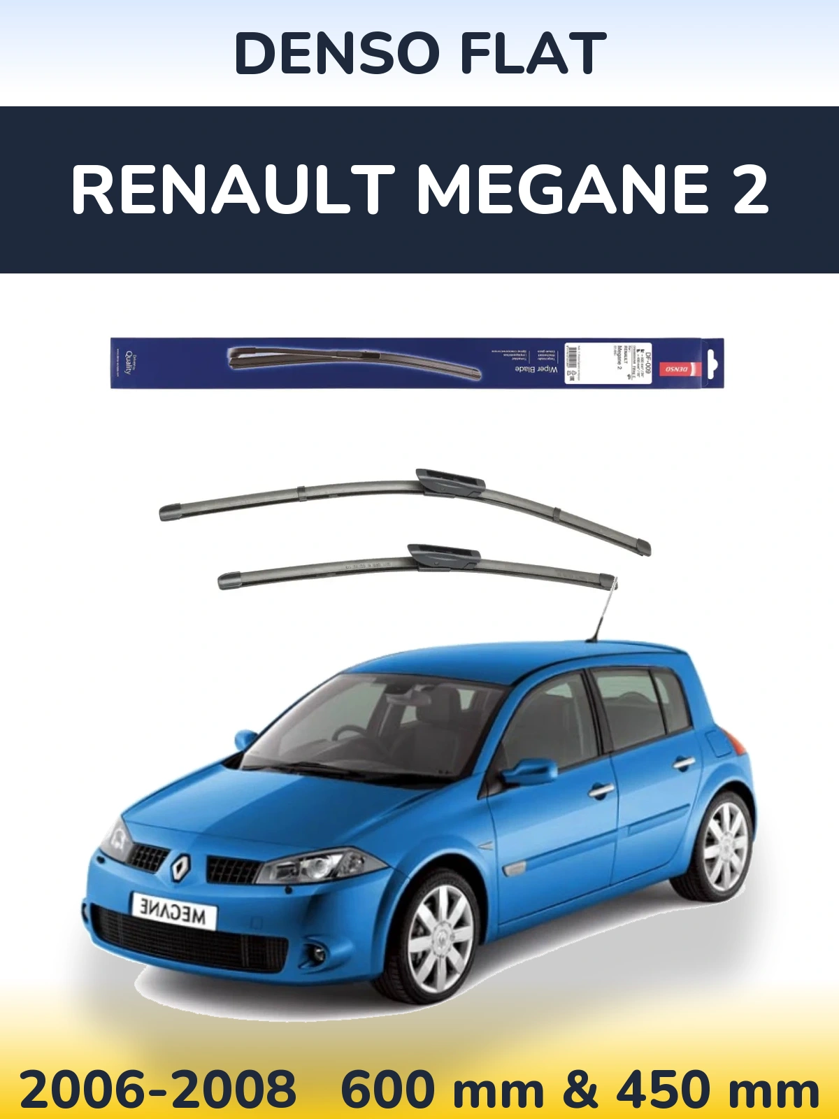 Torkarblad Denso Flat för Renault Megane 2