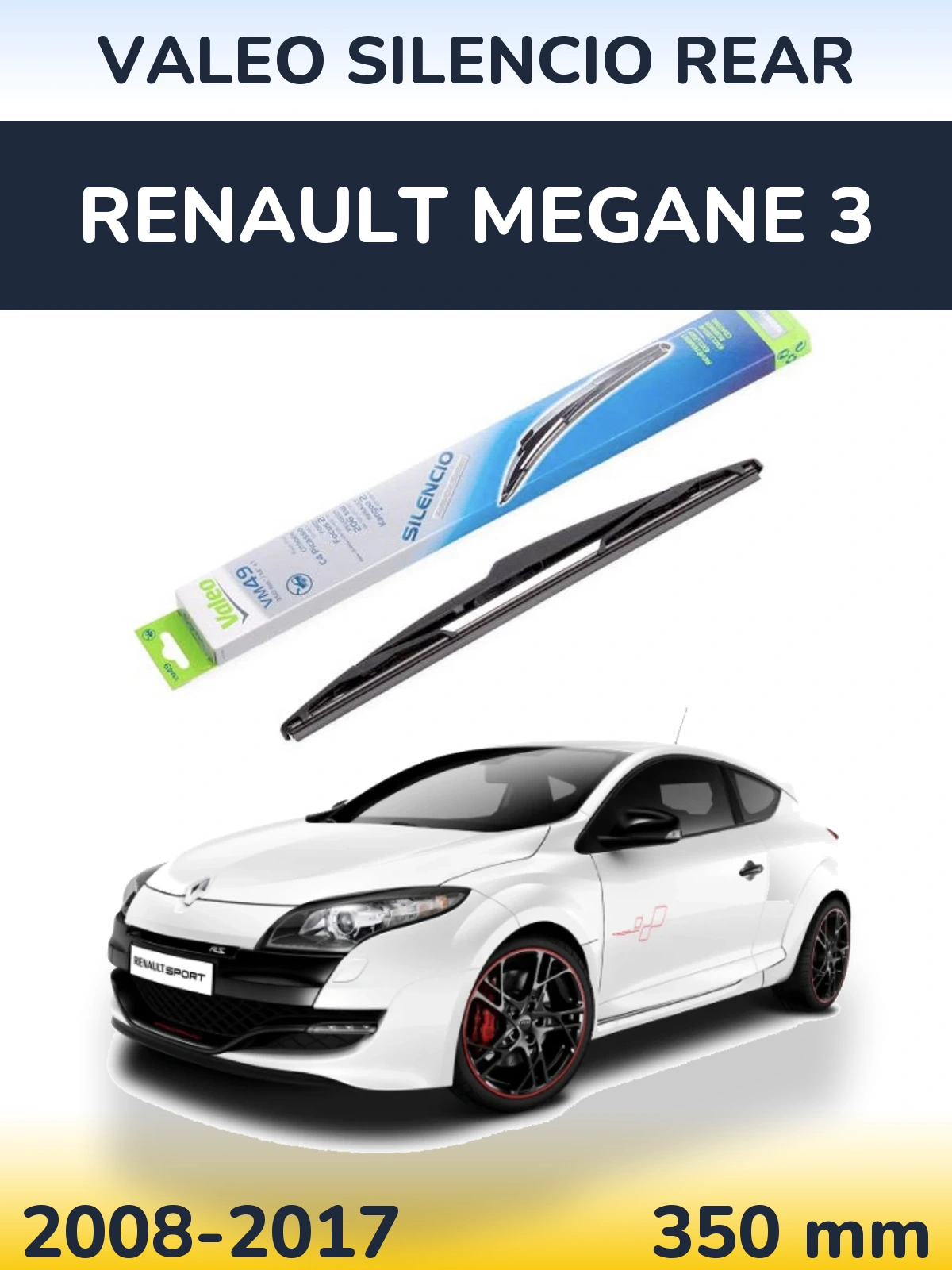Torkarblad Valeo Silencio Rear för Renault Megane 3