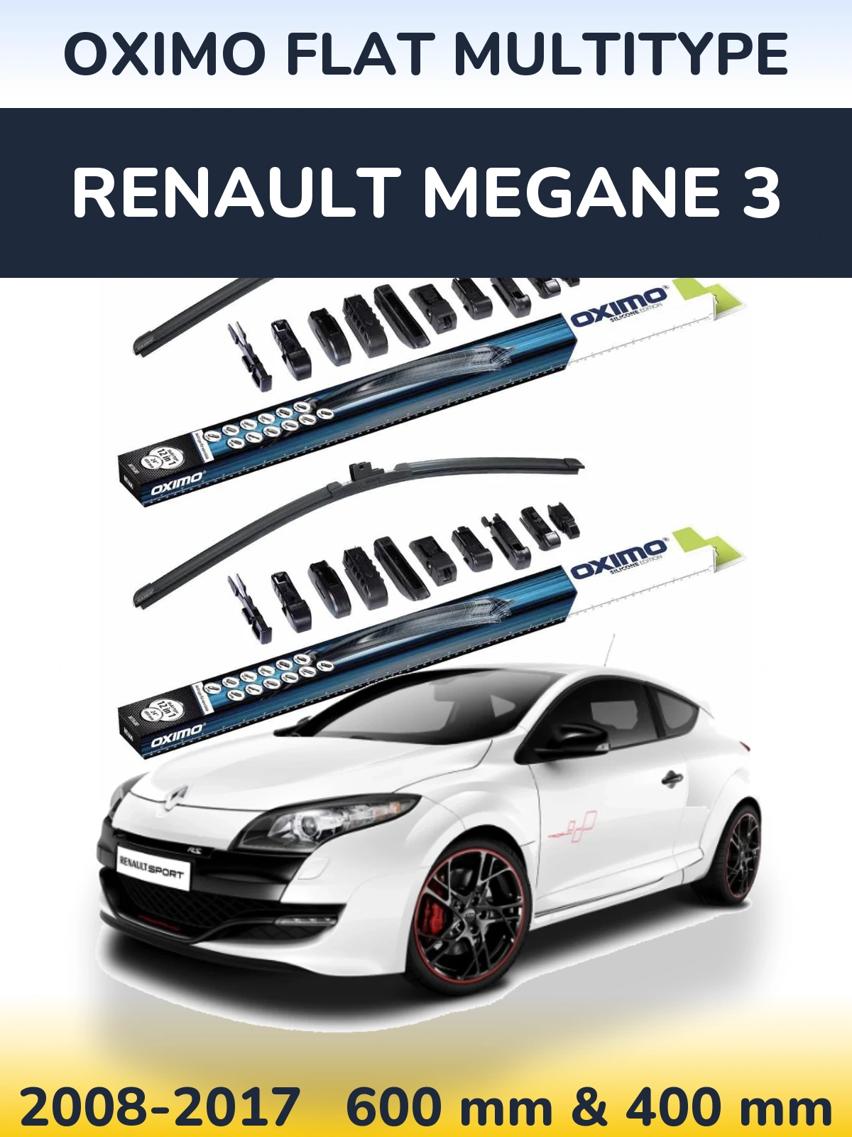 Torkarblad Oximo Flat MultiType för Renault Megane 3