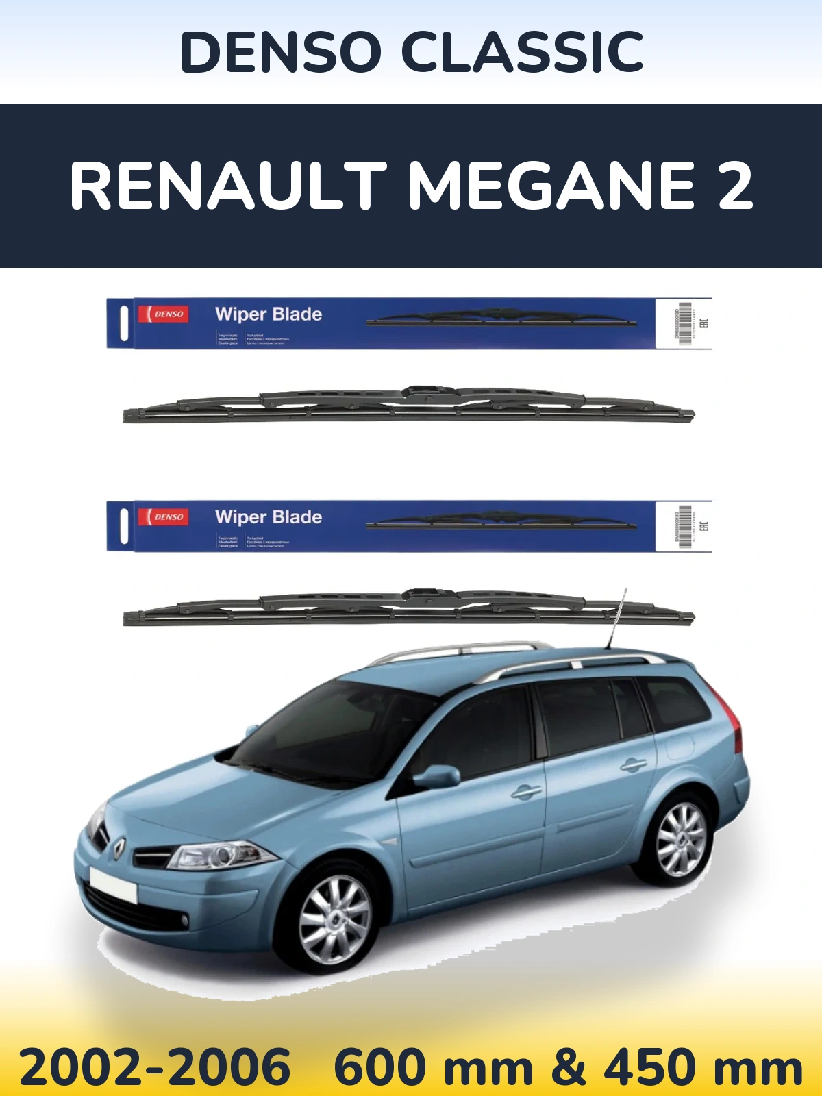 Torkarblad Denso Classic för Renault Megane 2