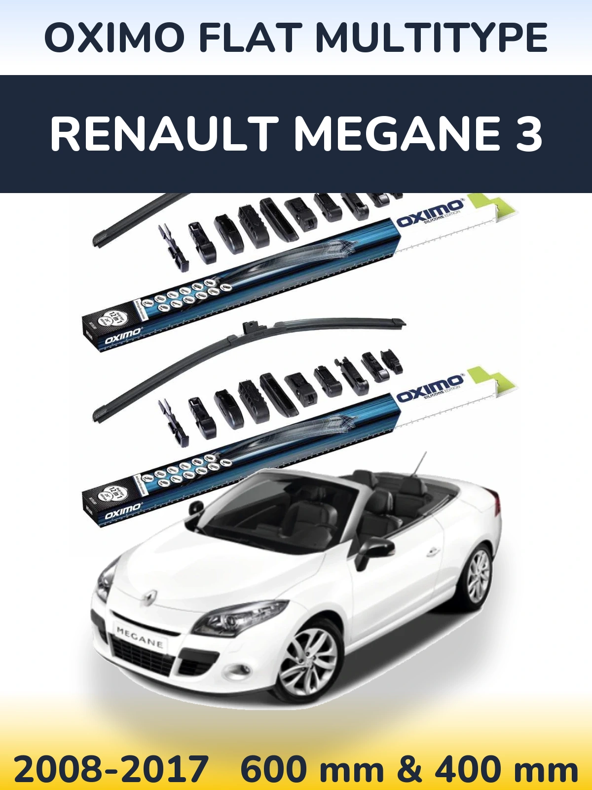 Torkarblad Oximo Flat MultiType för Renault Megane 3