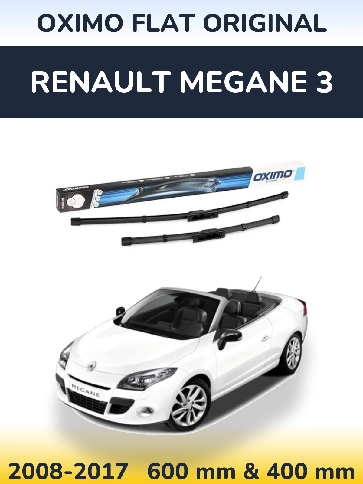 Torkarblad Oximo Flat Original för Renault Megane 3