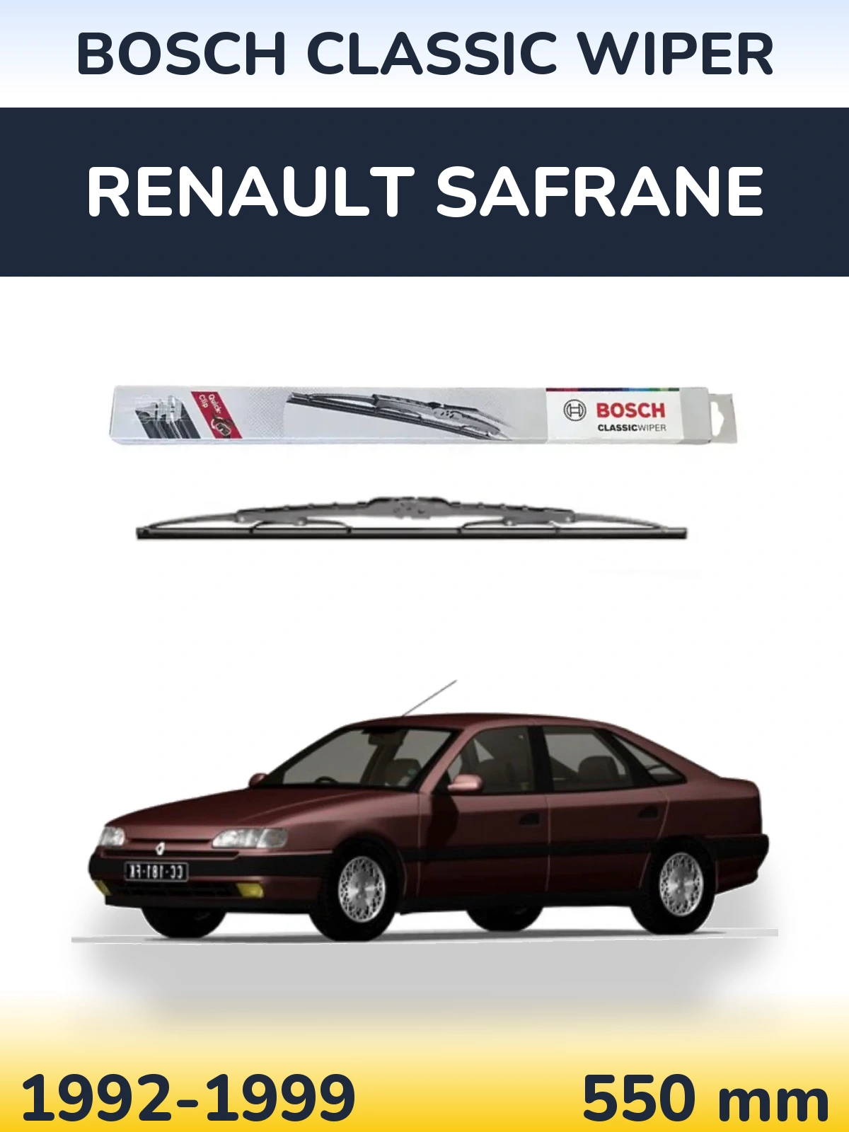 Torkarblad BOSCH Classic Wiper för Renault Safrane