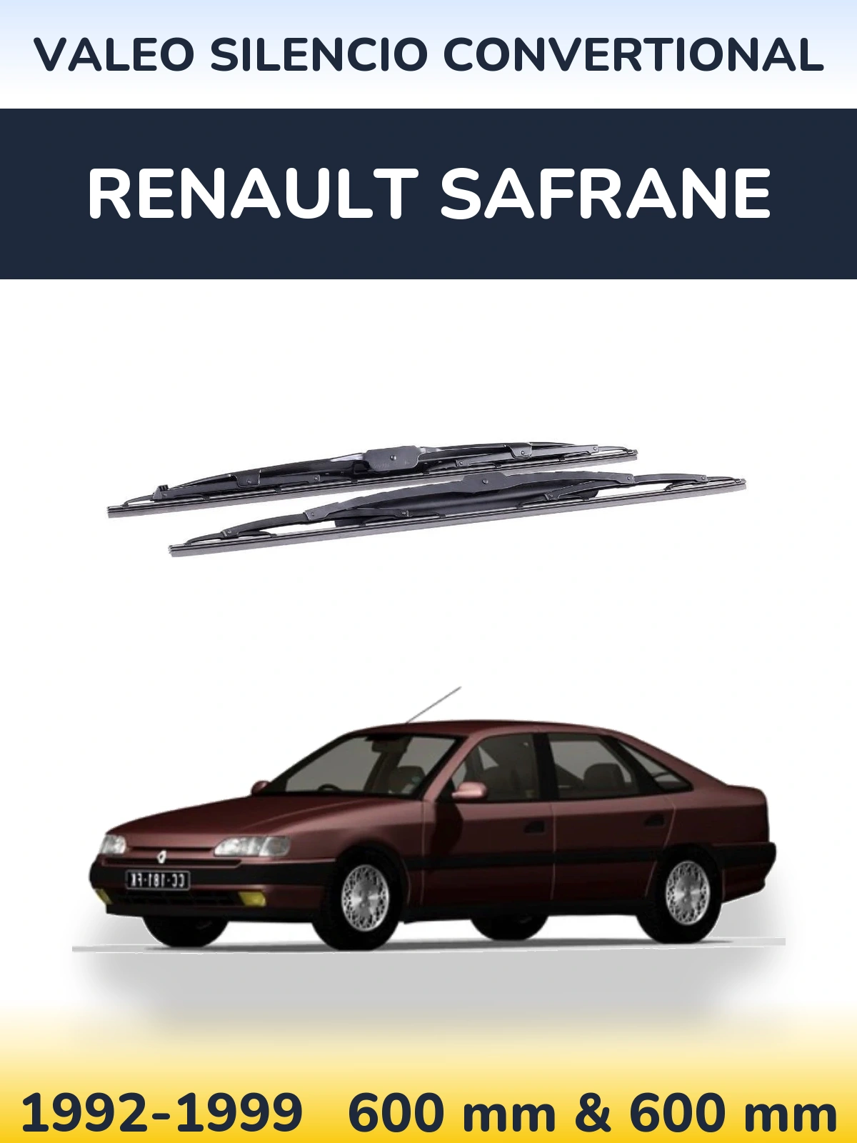 Torkarblad Valeo Silencio Convertional för Renault Safrane