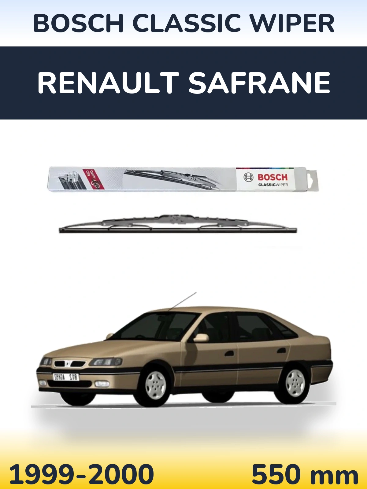 Torkarblad BOSCH Classic Wiper för Renault Safrane