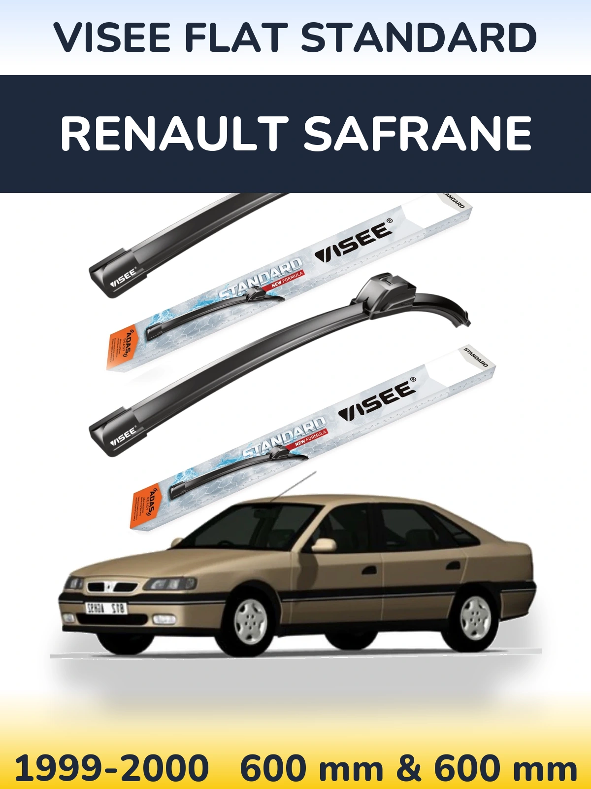 Torkarblad VISEE FLAT STANDARD för Renault Safrane