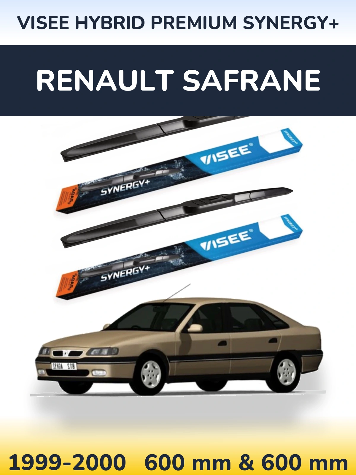 Torkarblad VISEE HYBRID PREMIUM SYNERGY+ för Renault Safrane