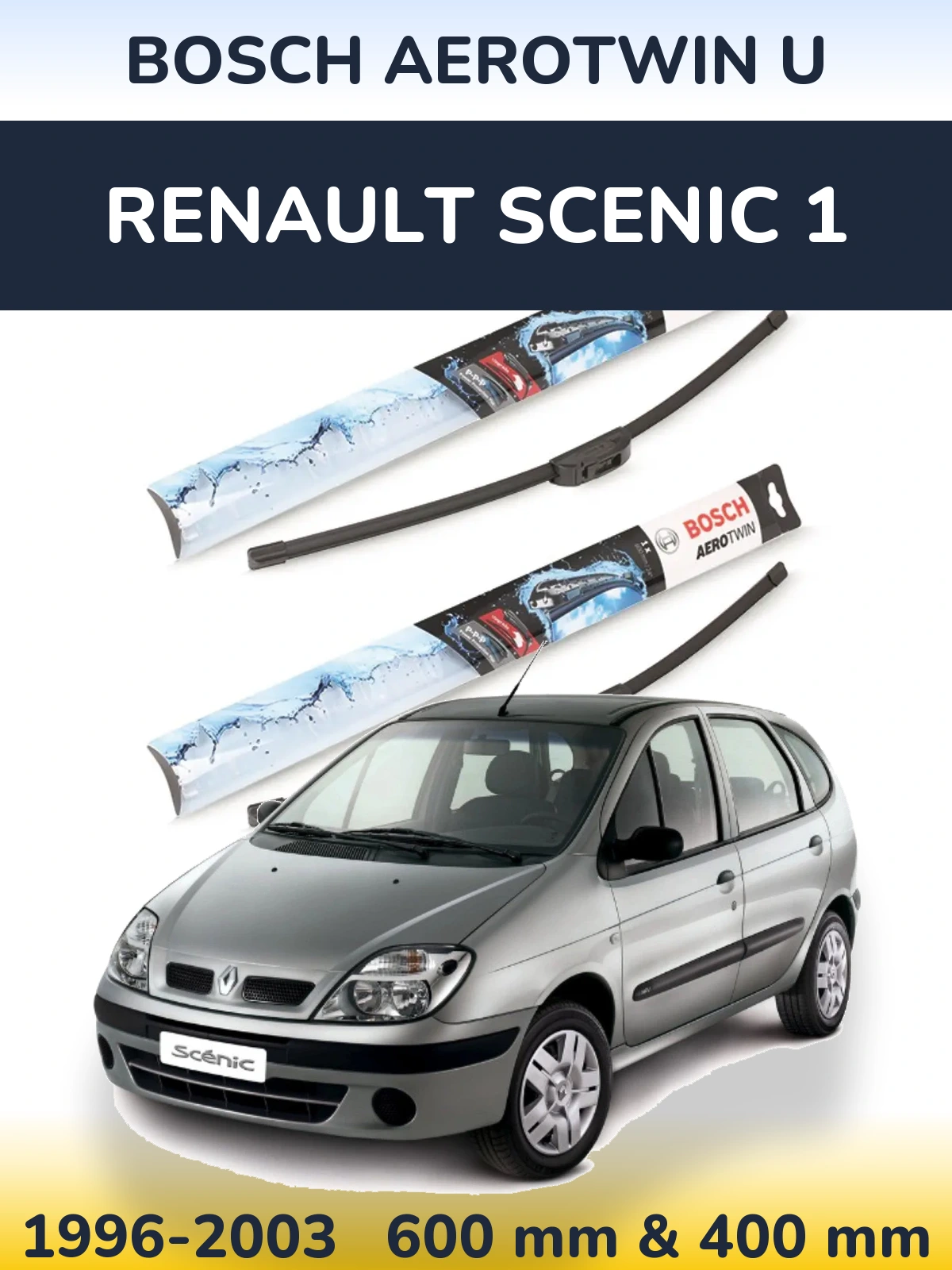 Torkarblad BOSCH AeroTwin U för Renault Scenic 1