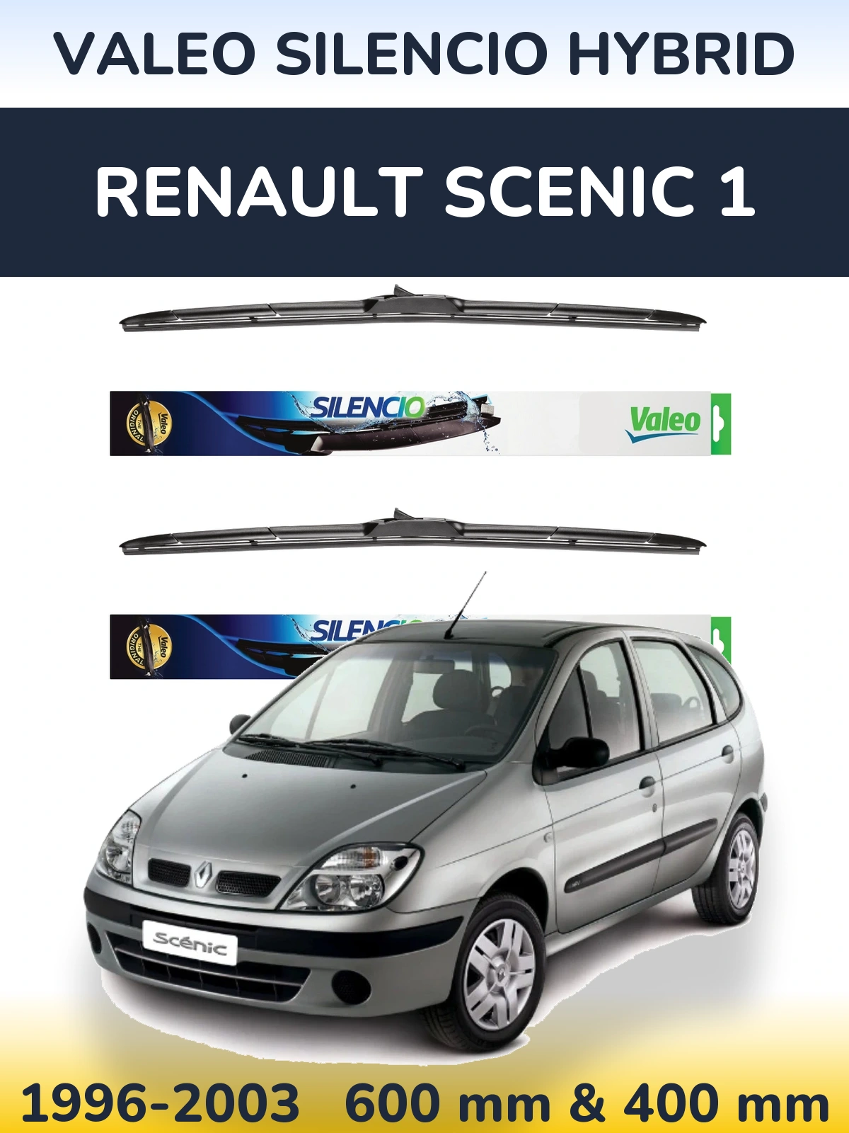 Torkarblad Valeo Silencio Hybrid för Renault Scenic 1