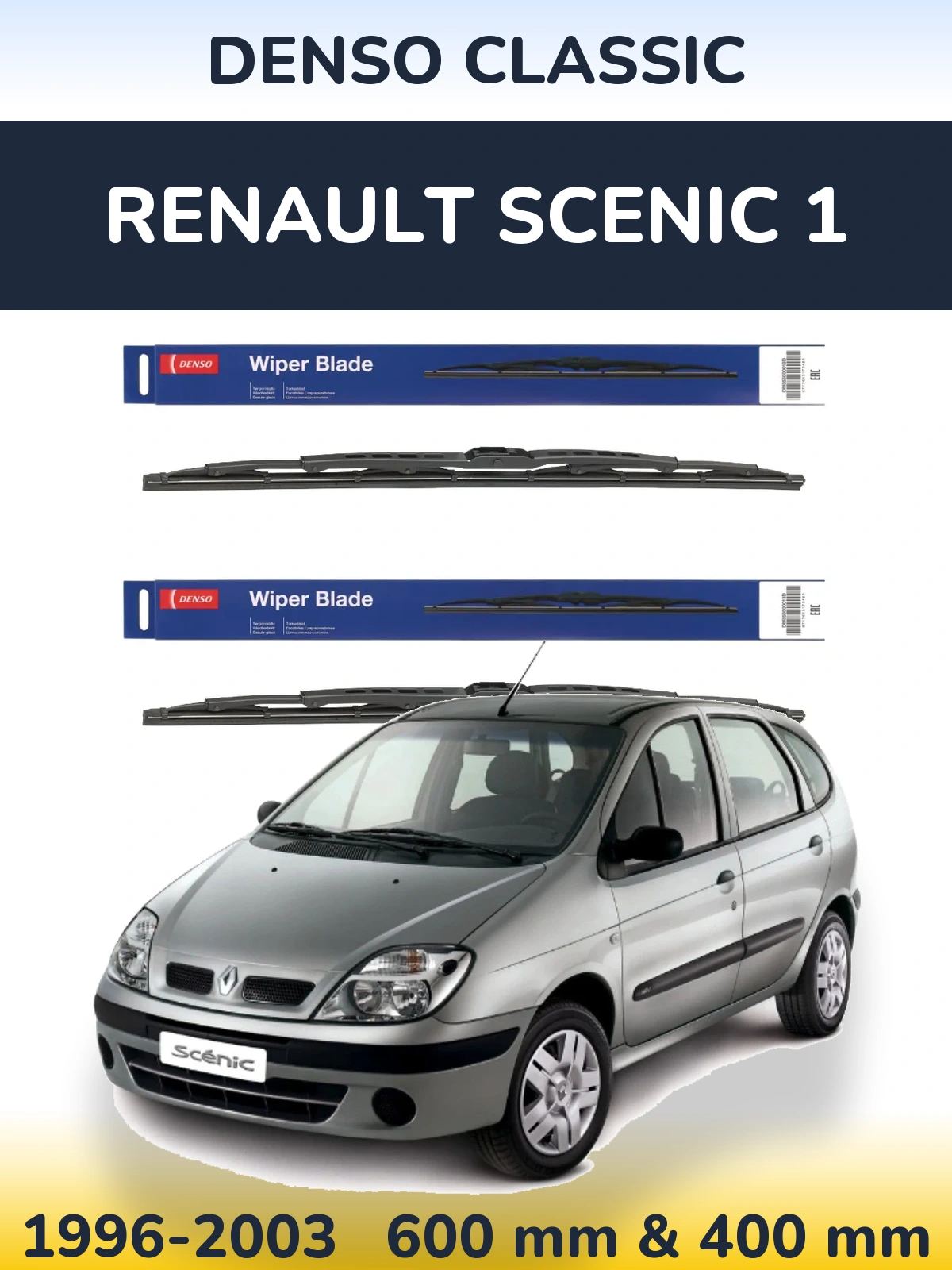 Torkarblad Denso Classic för Renault Scenic 1