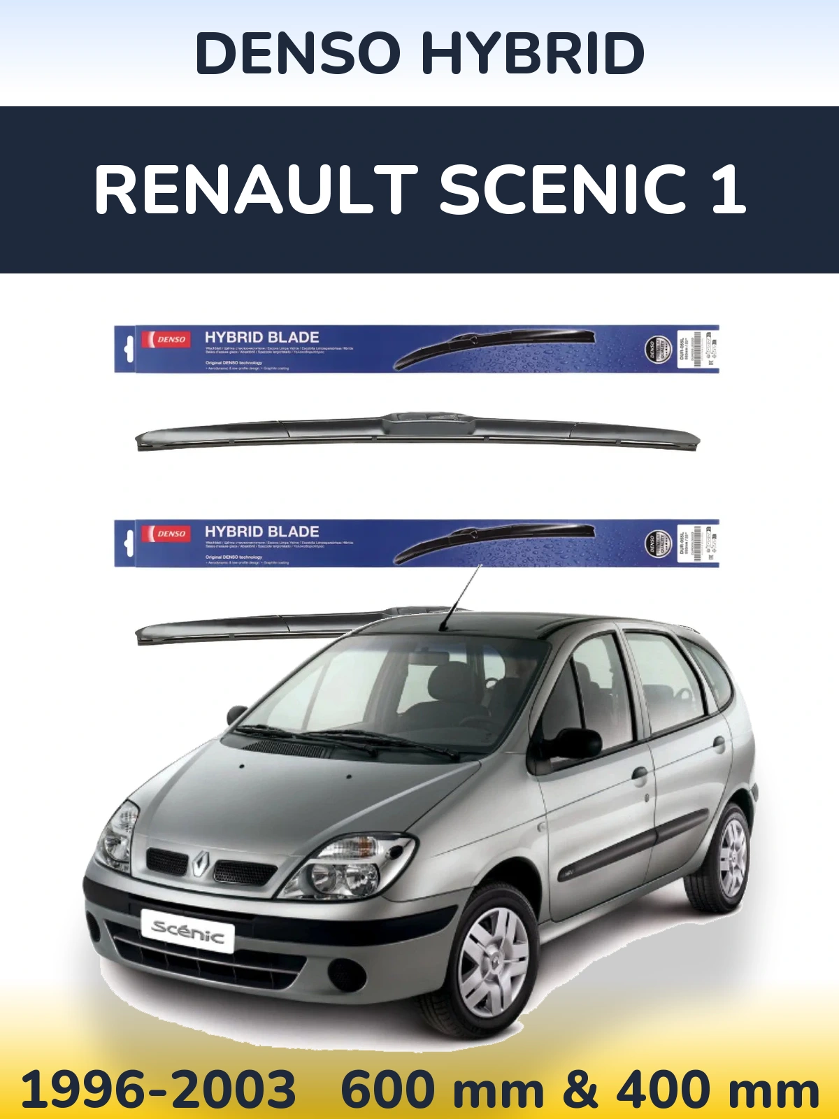 Torkarblad Denso Hybrid för Renault Scenic 1