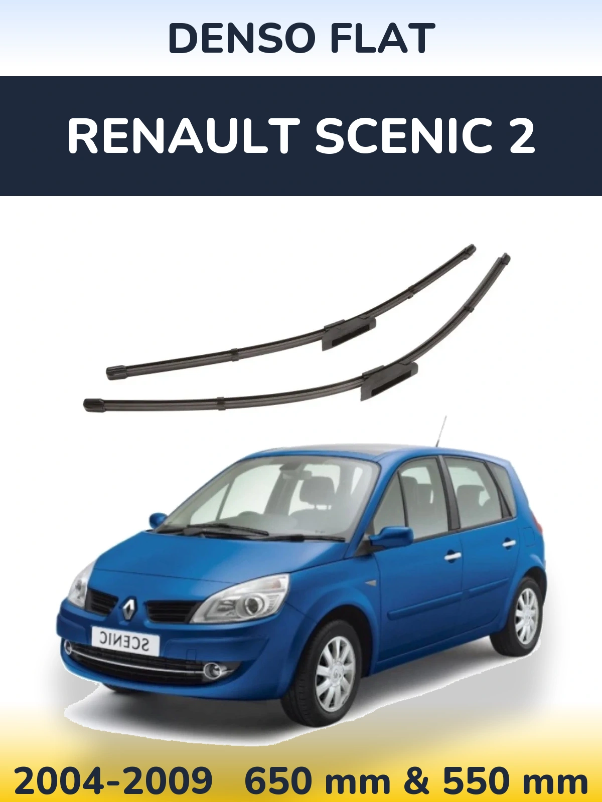 Torkarblad Denso Flat för Renault Scenic 2