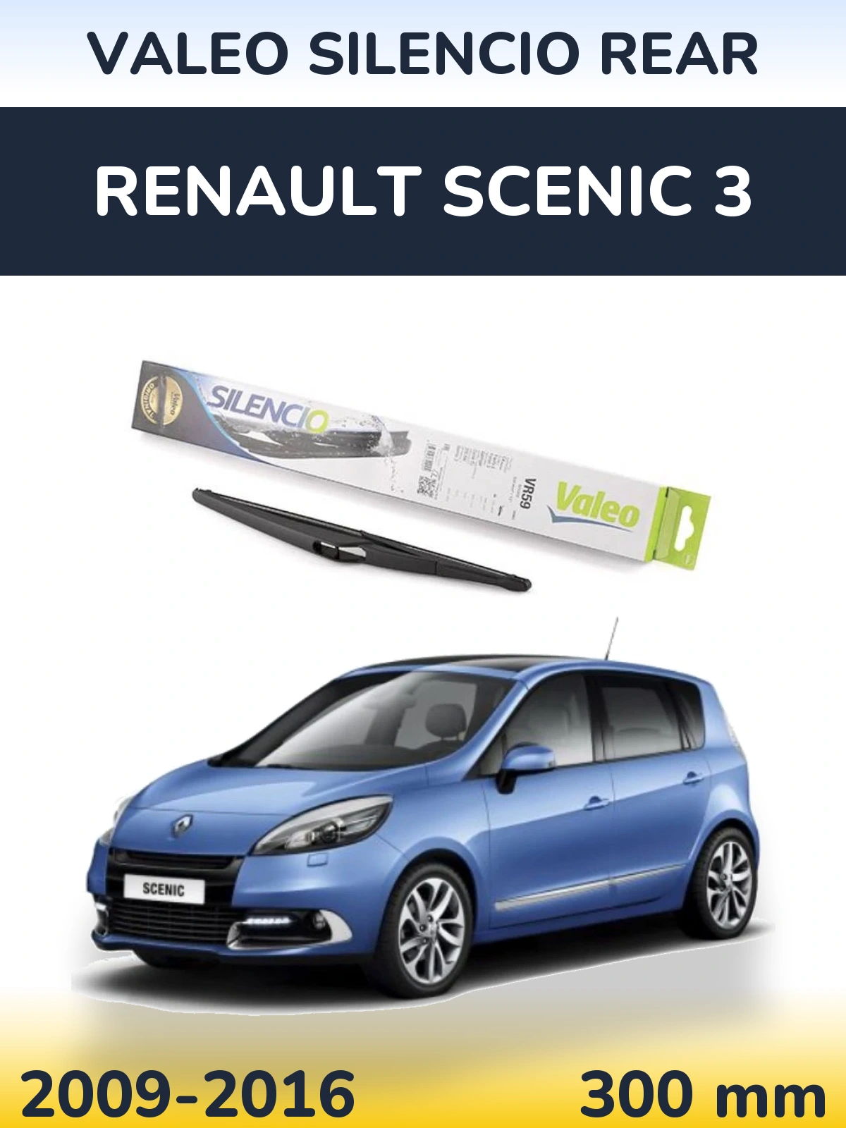 Torkarblad Valeo Silencio Rear för Renault Scenic 3