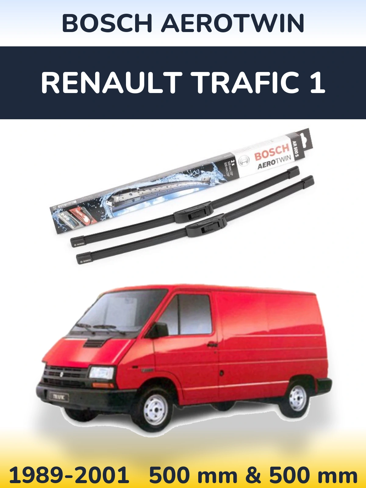 Torkarblad BOSCH AeroTwin för Renault Trafic 1