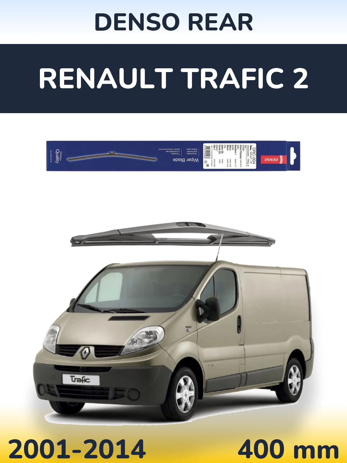 Torkarblad Denso Rear för Renault Trafic 2