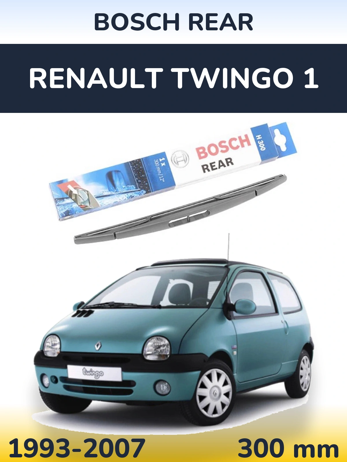 Torkarblad BOSCH Rear för Renault Twingo 1
