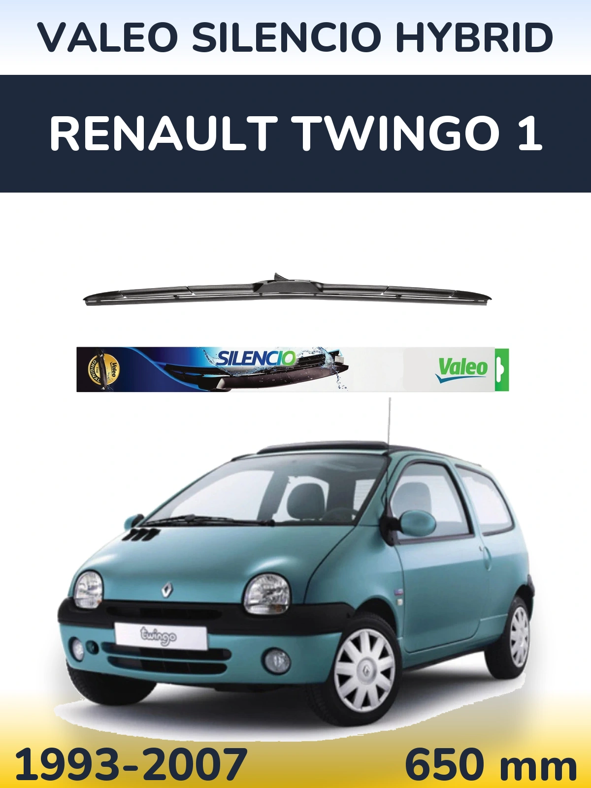 Torkarblad Valeo Silencio Hybrid för Renault Twingo 1