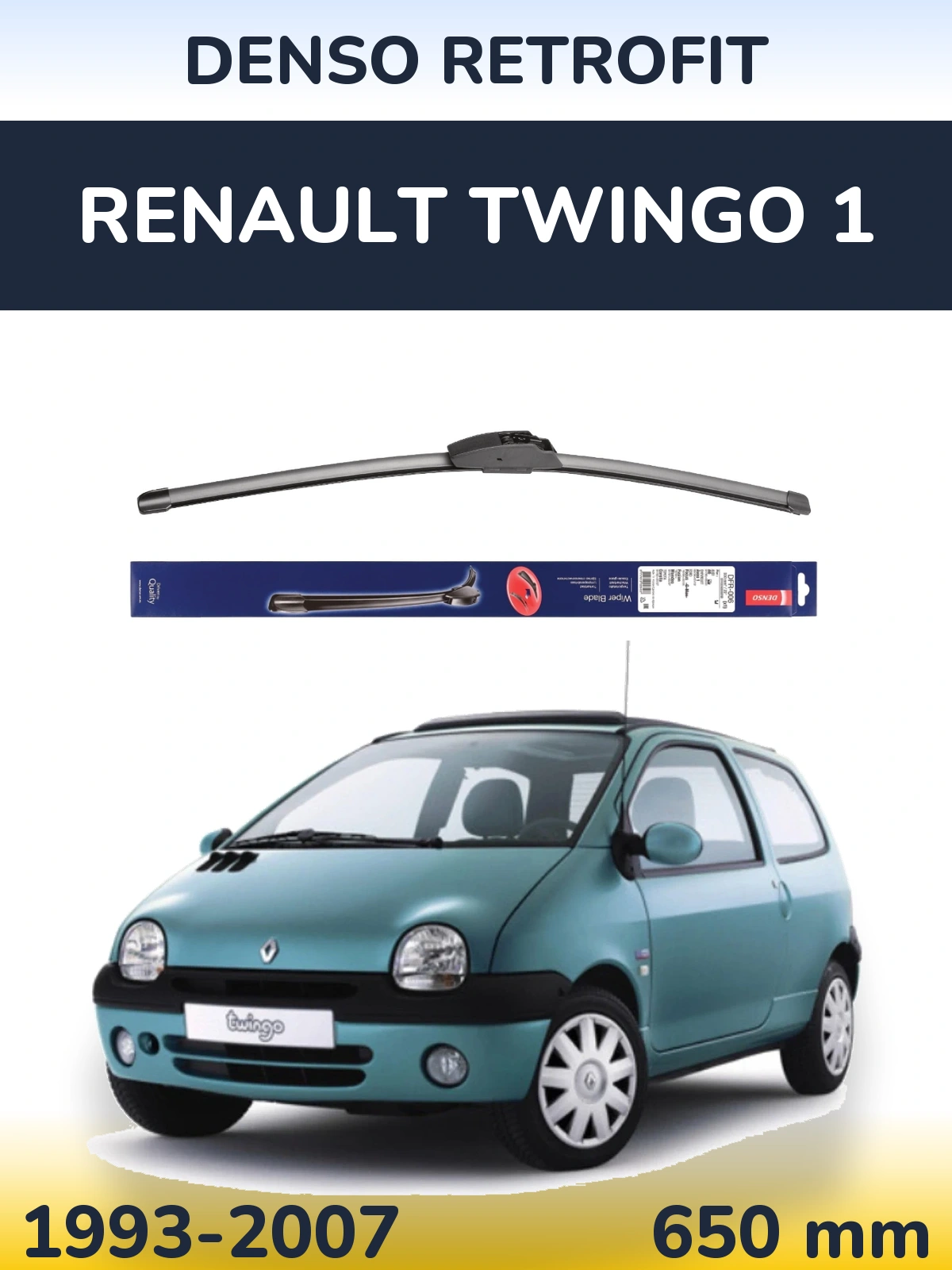 Torkarblad Denso Retrofit för Renault Twingo 1