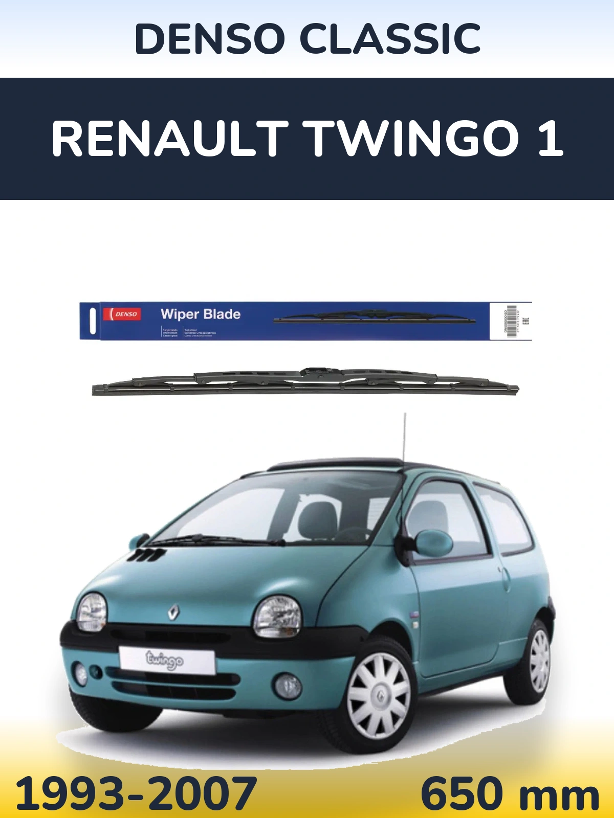 Torkarblad Denso Classic för Renault Twingo 1
