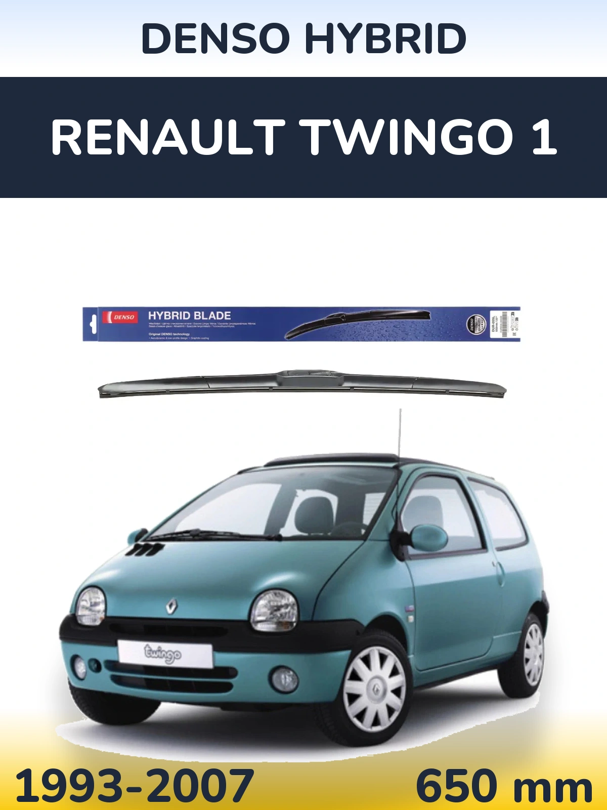 Torkarblad Denso Hybrid för Renault Twingo 1