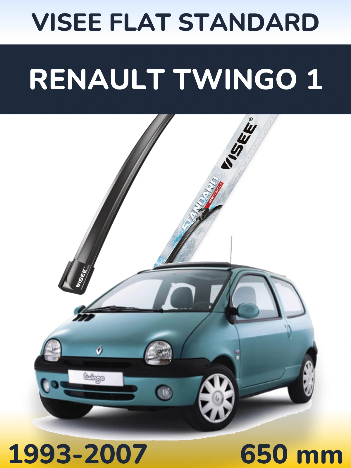 Torkarblad VISEE FLAT STANDARD för Renault Twingo 1