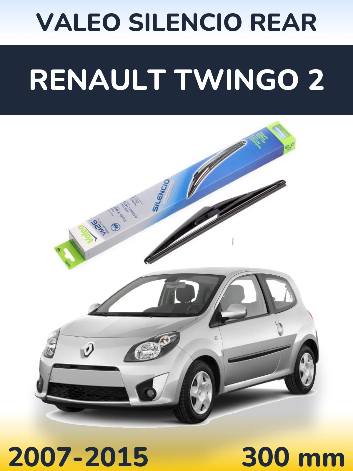 Torkarblad Valeo Silencio Rear för Renault Twingo 2