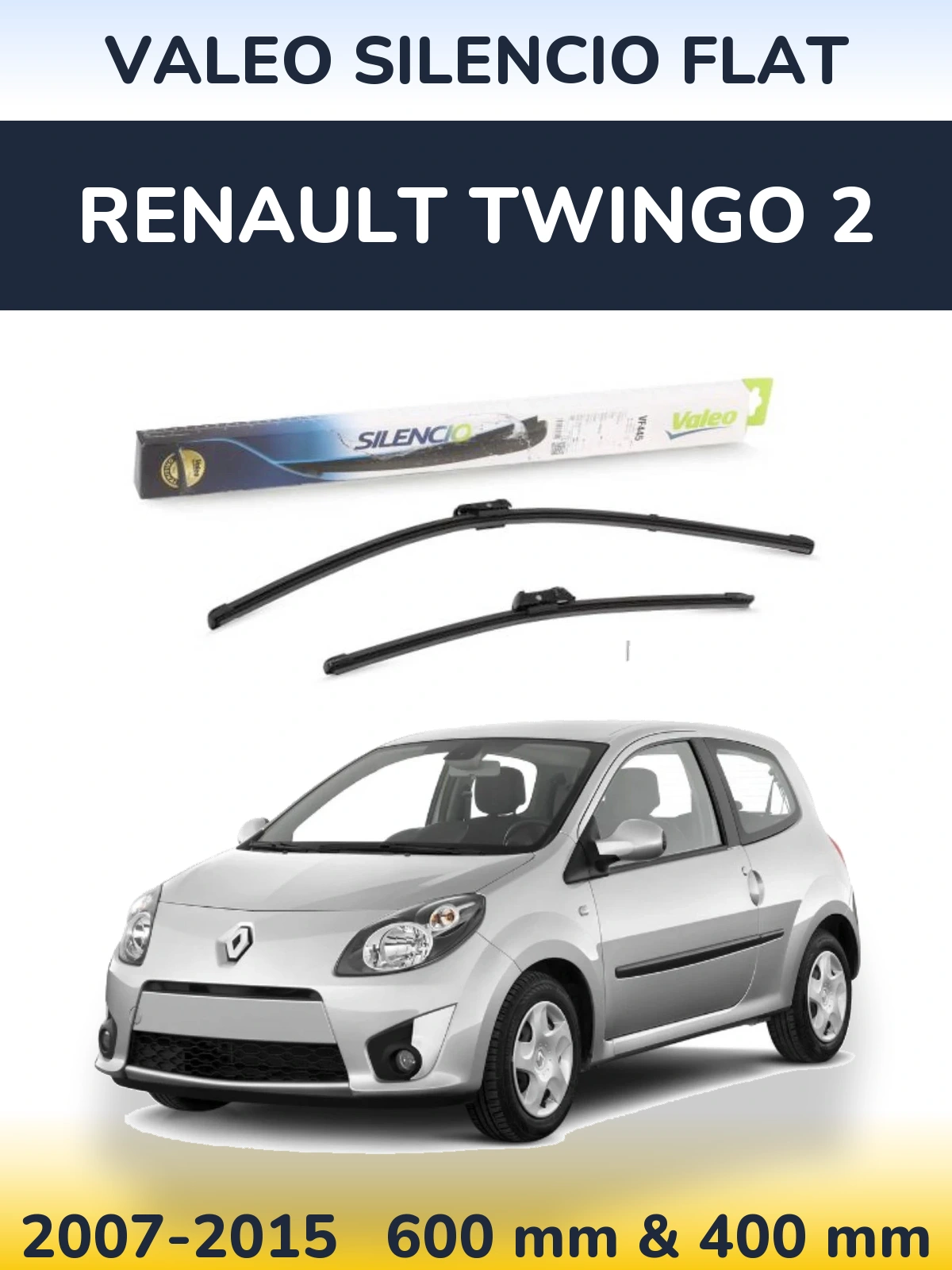 Torkarblad Valeo Silencio Flat för Renault Twingo 2
