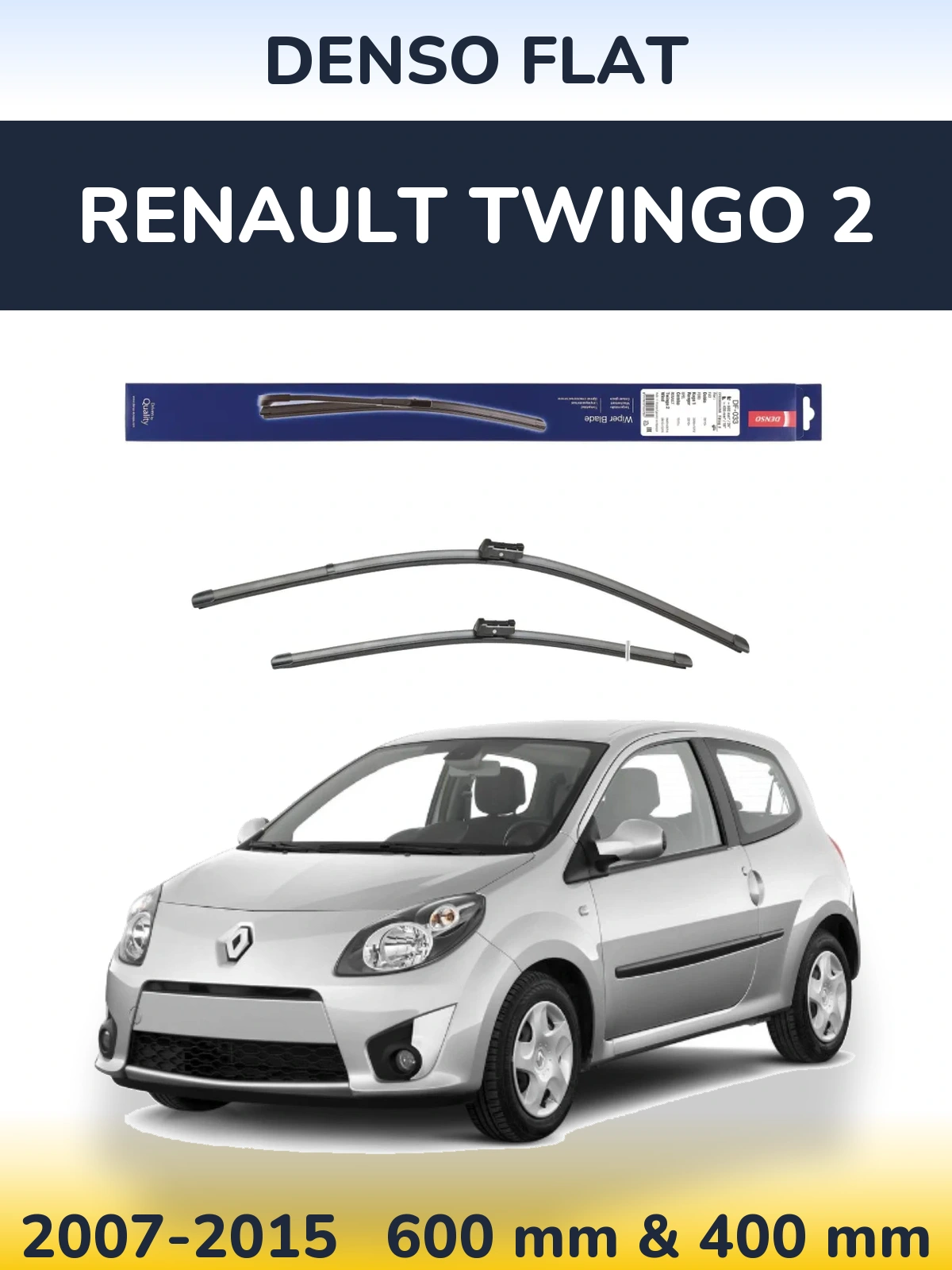 Torkarblad Denso Flat för Renault Twingo 2