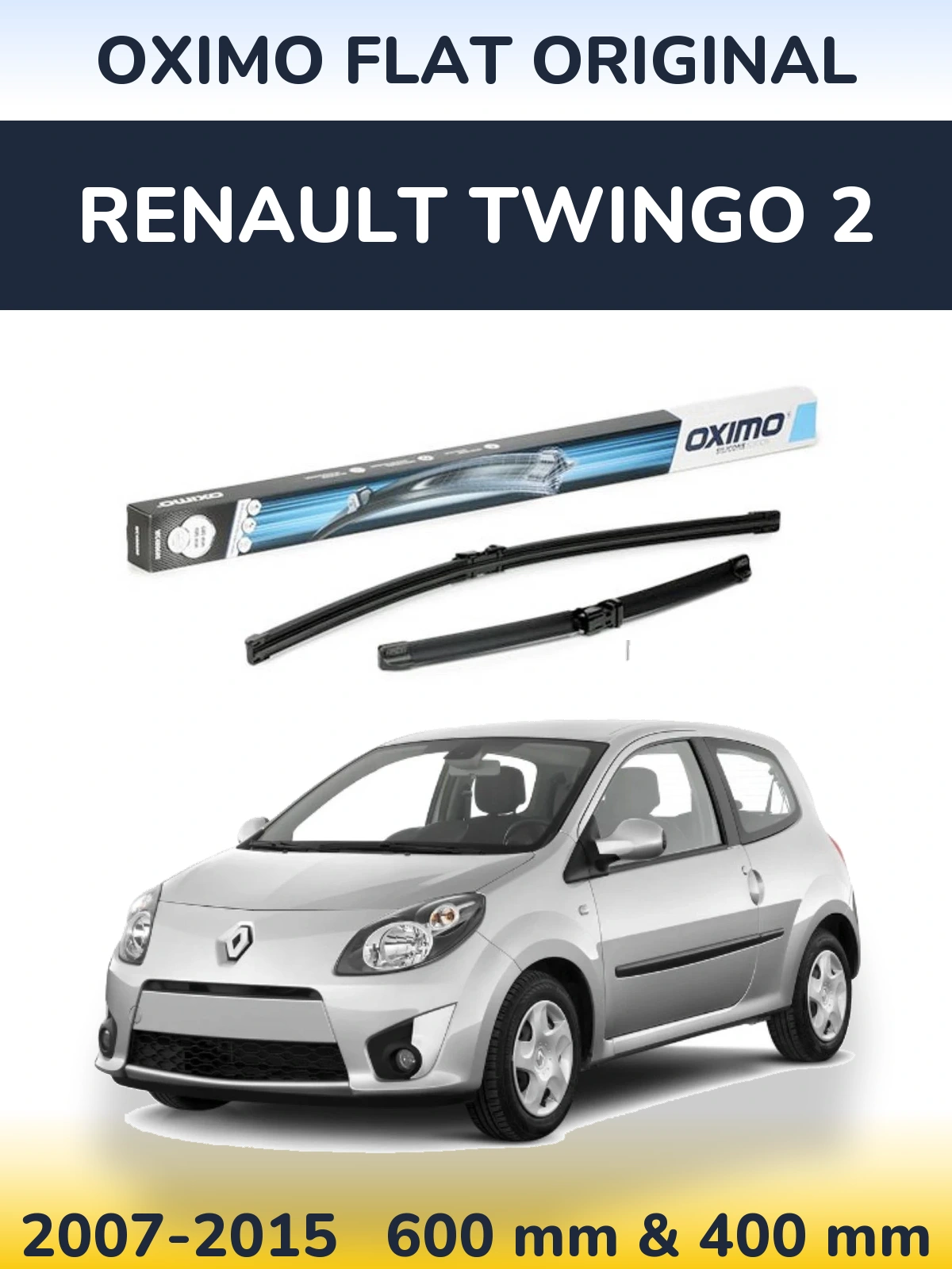 Torkarblad Oximo Flat Original för Renault Twingo 2