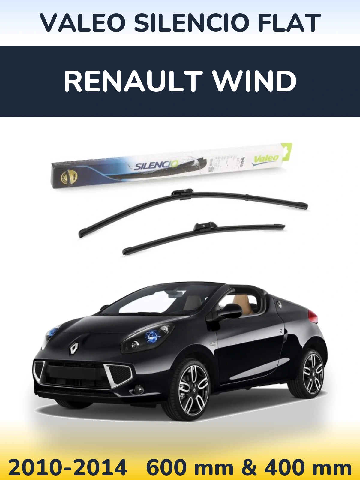 Torkarblad Valeo Silencio Flat för Renault Wind