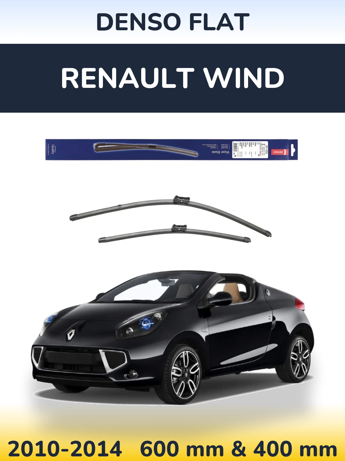 Torkarblad Denso Flat för Renault Wind