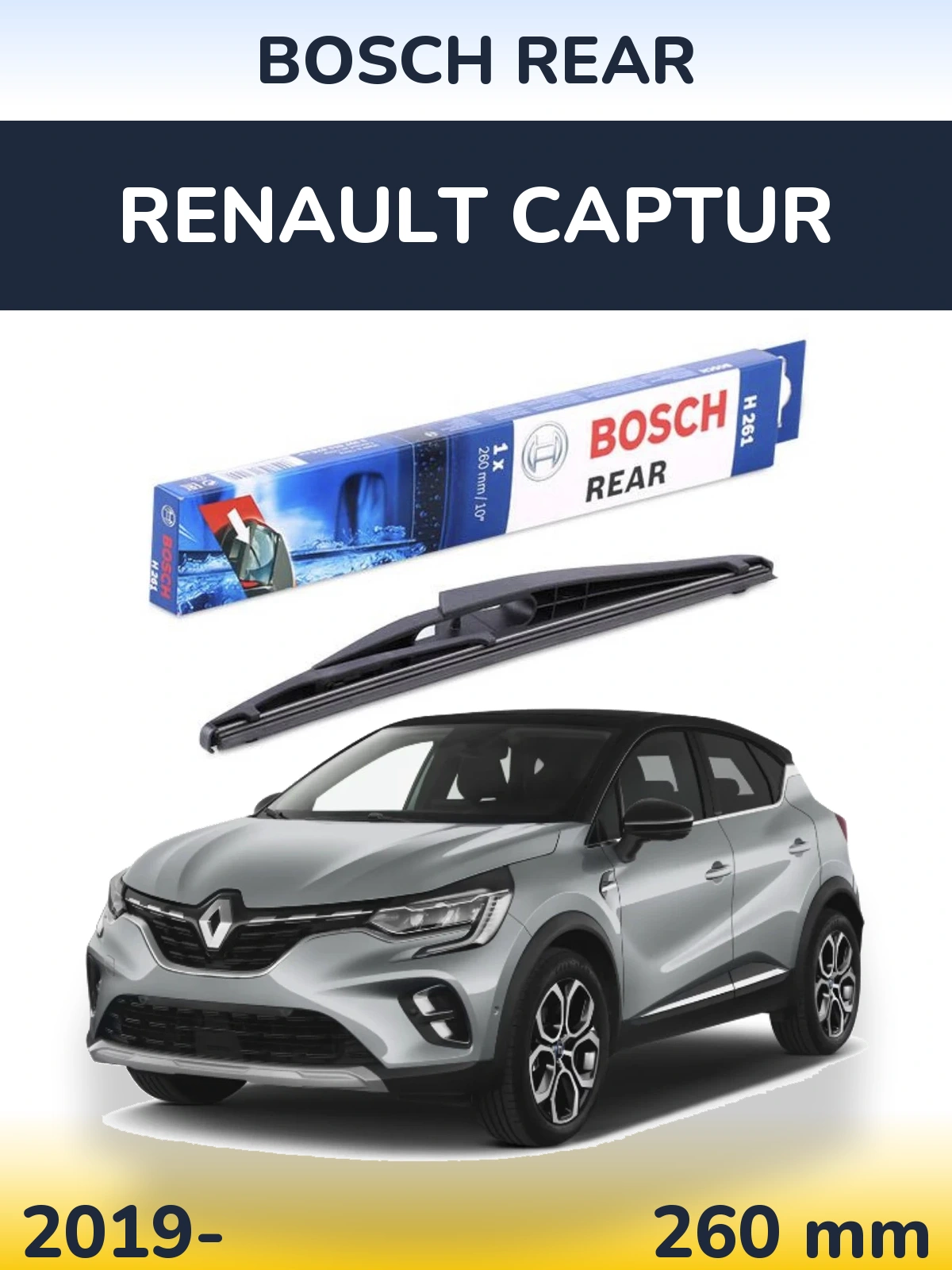 Torkarblad BOSCH Rear för Renault Captur