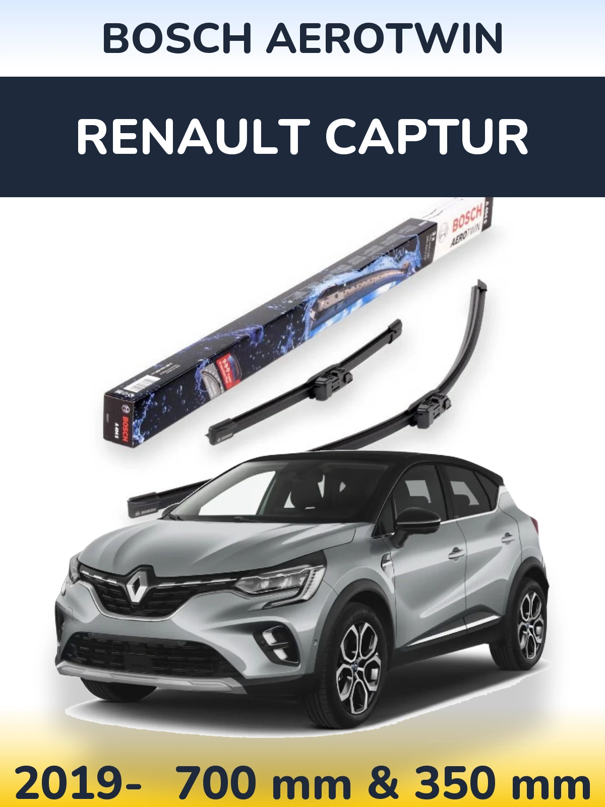 Torkarblad BOSCH AeroTwin för Renault Captur