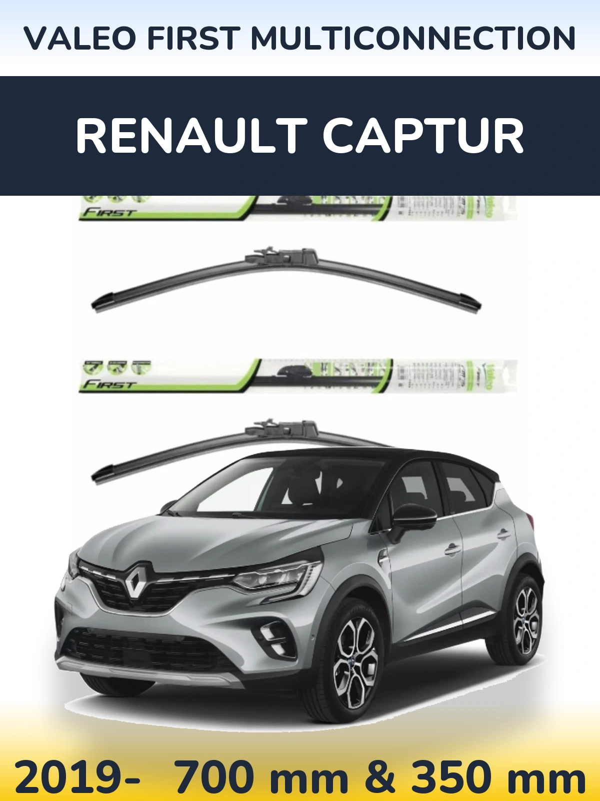 Torkarblad Valeo First MultiConnection för Renault Captur