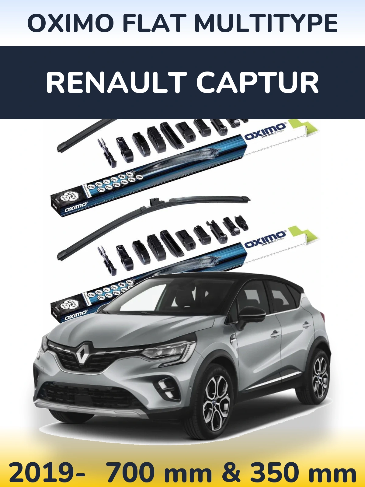 Torkarblad Oximo Flat MultiType för Renault Captur