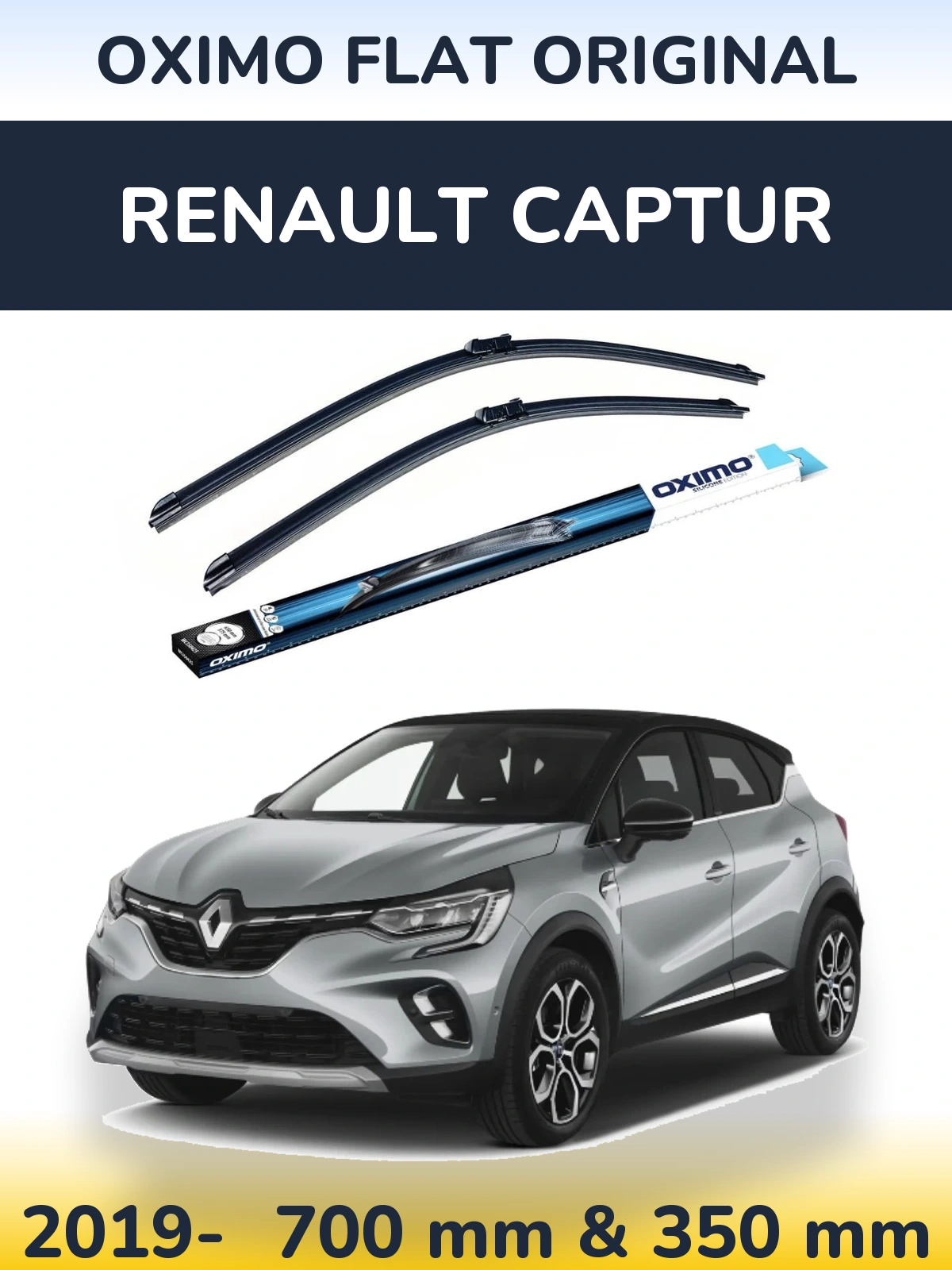 Torkarblad Oximo Flat Original för Renault Captur