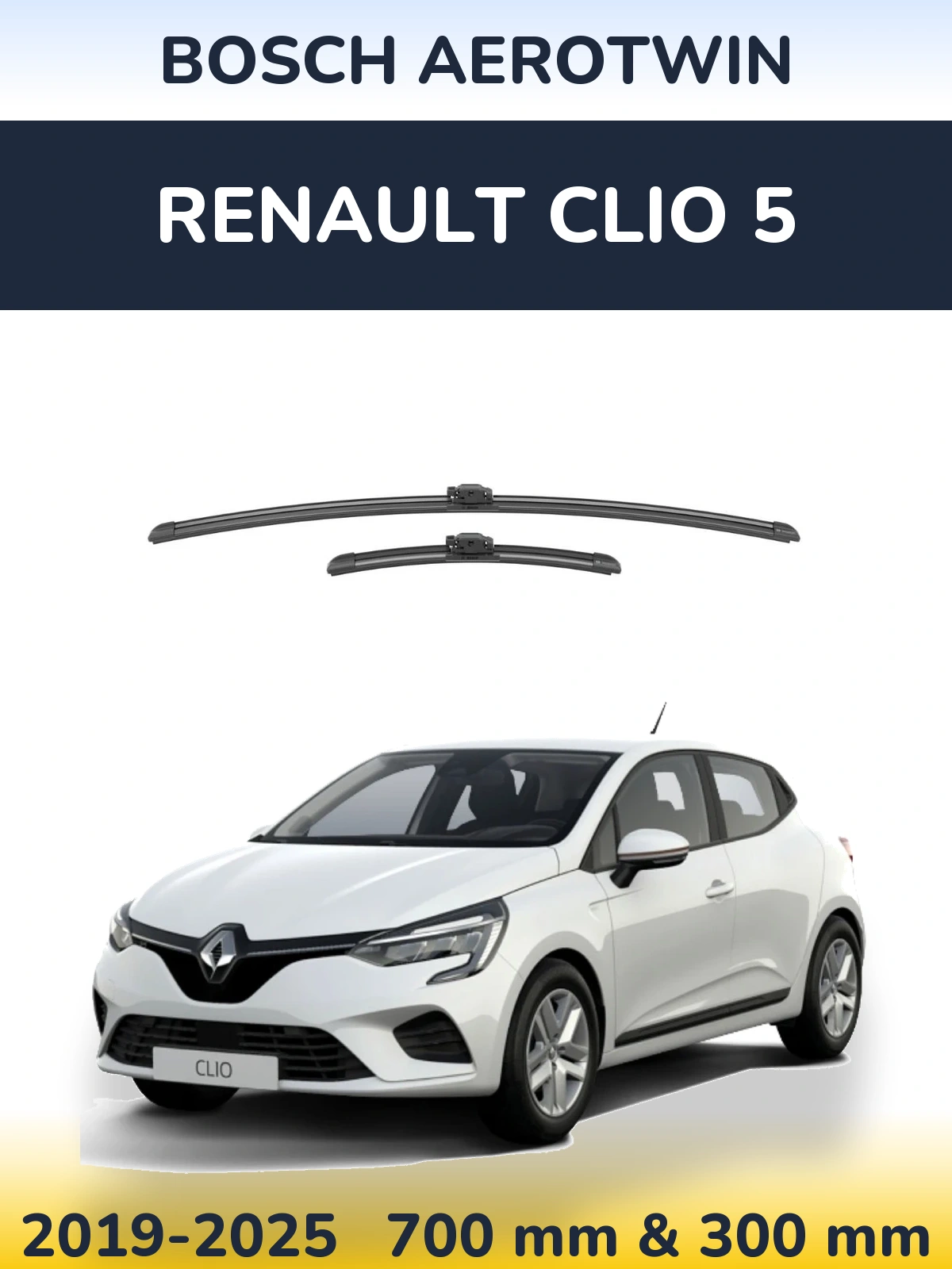 Torkarblad BOSCH AeroTwin för Renault Clio 5