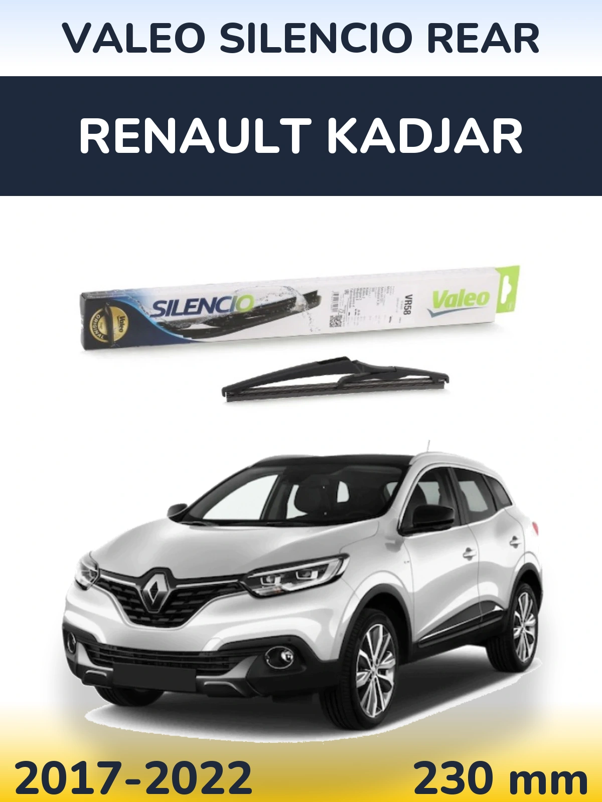 Torkarblad Valeo Silencio Rear för Renault Kadjar