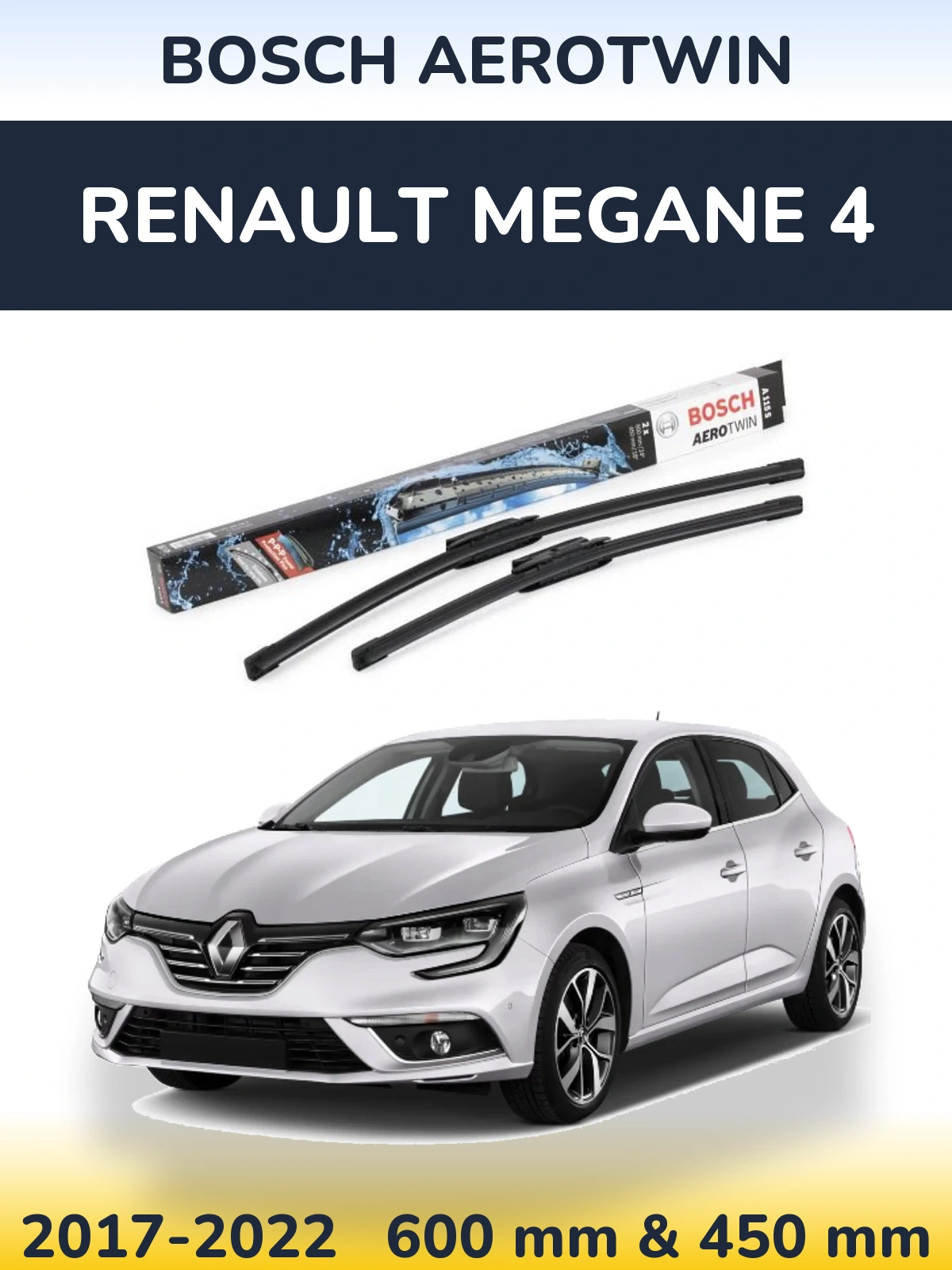Torkarblad BOSCH AeroTwin för Renault Megane 4