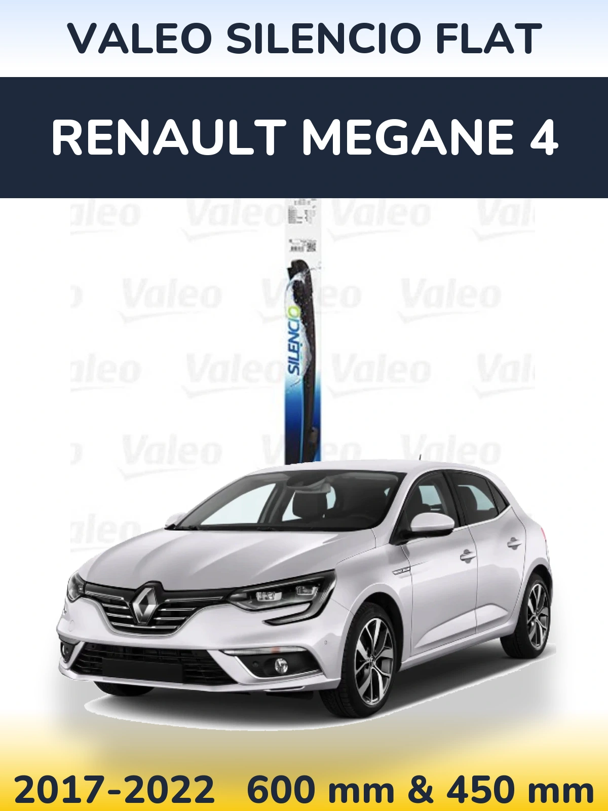 Torkarblad Valeo Silencio Flat för Renault Megane 4