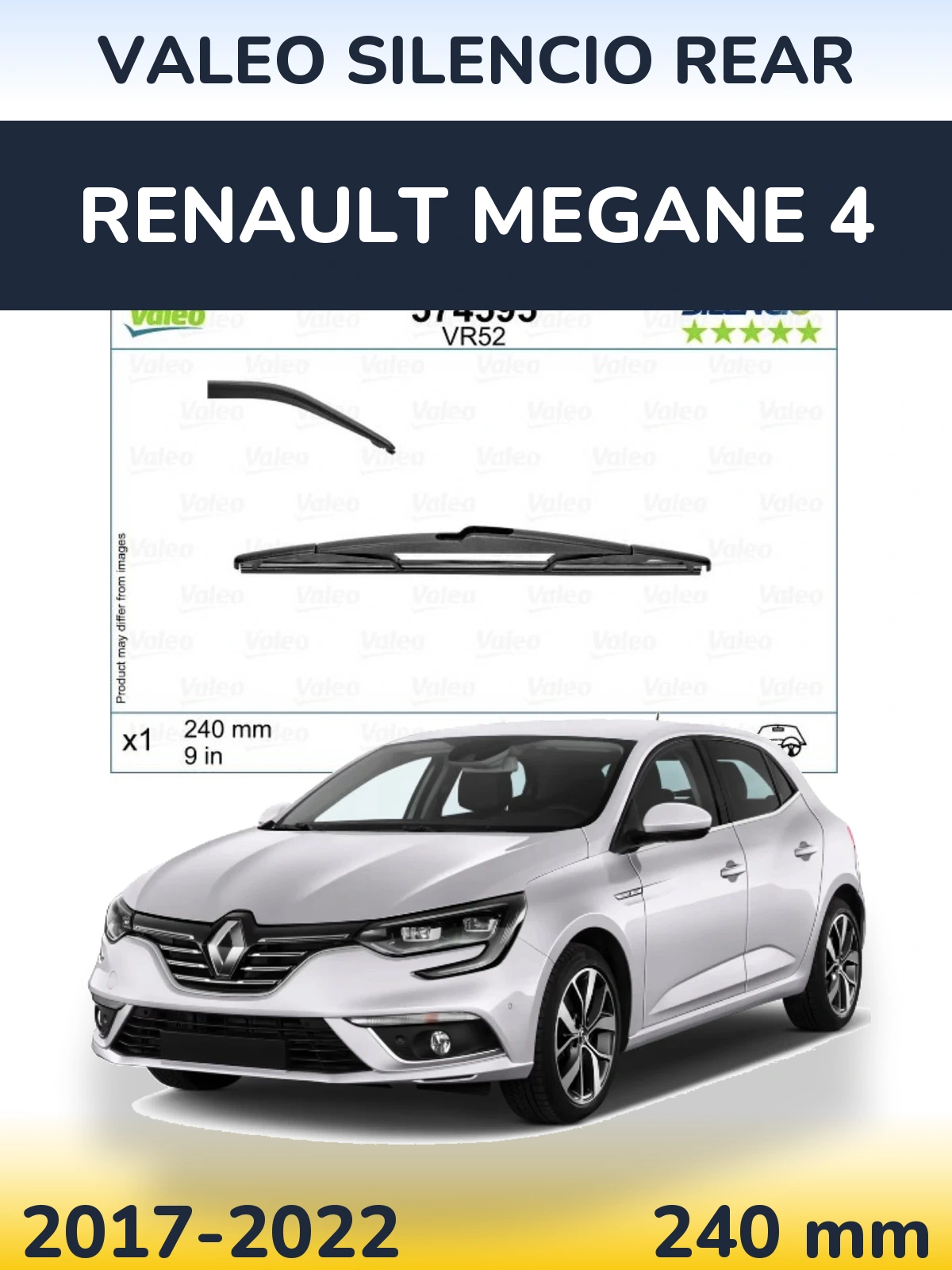 Torkarblad Valeo Silencio Rear för Renault Megane 4