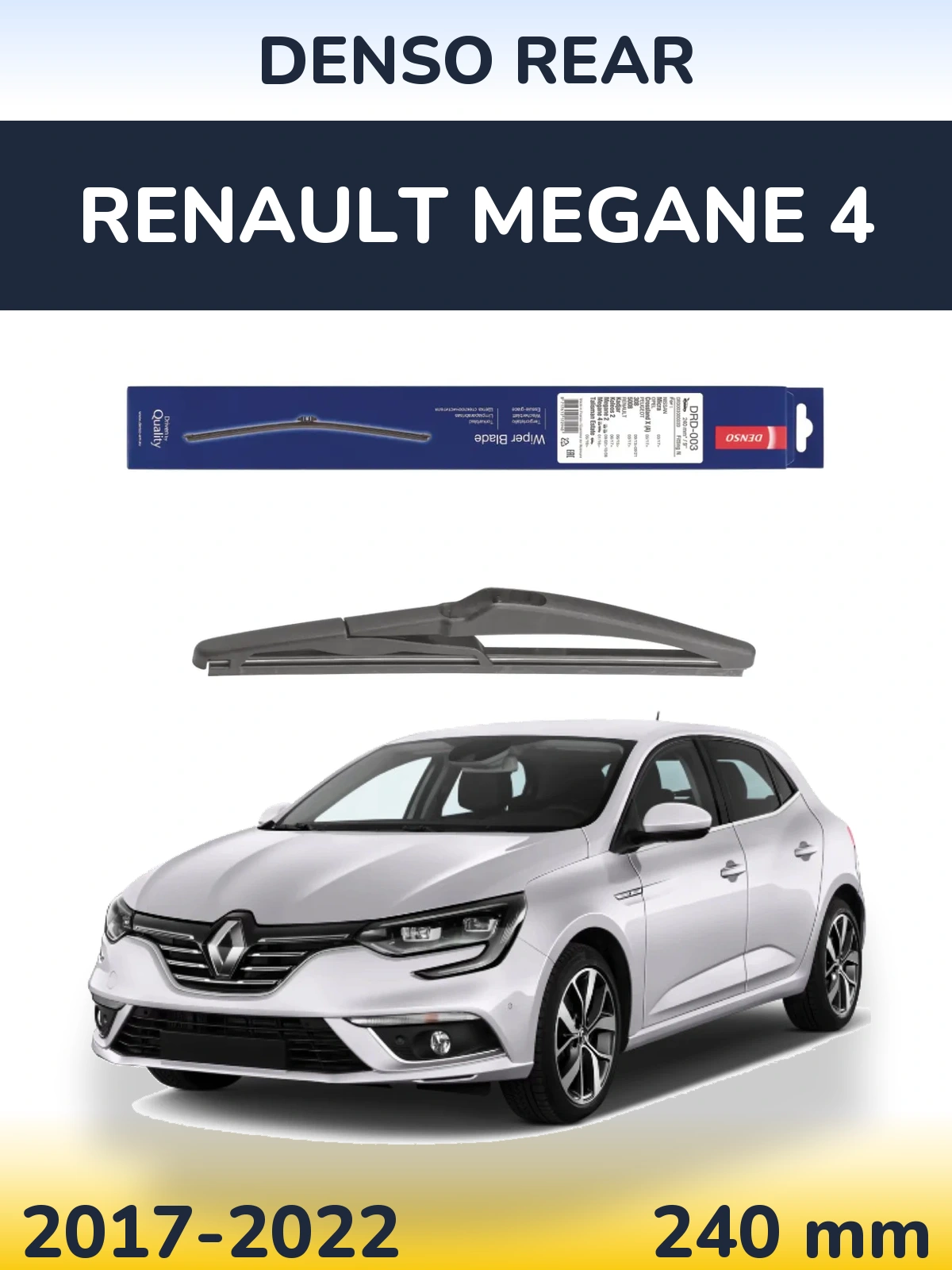 Torkarblad Denso Rear för Renault Megane 4