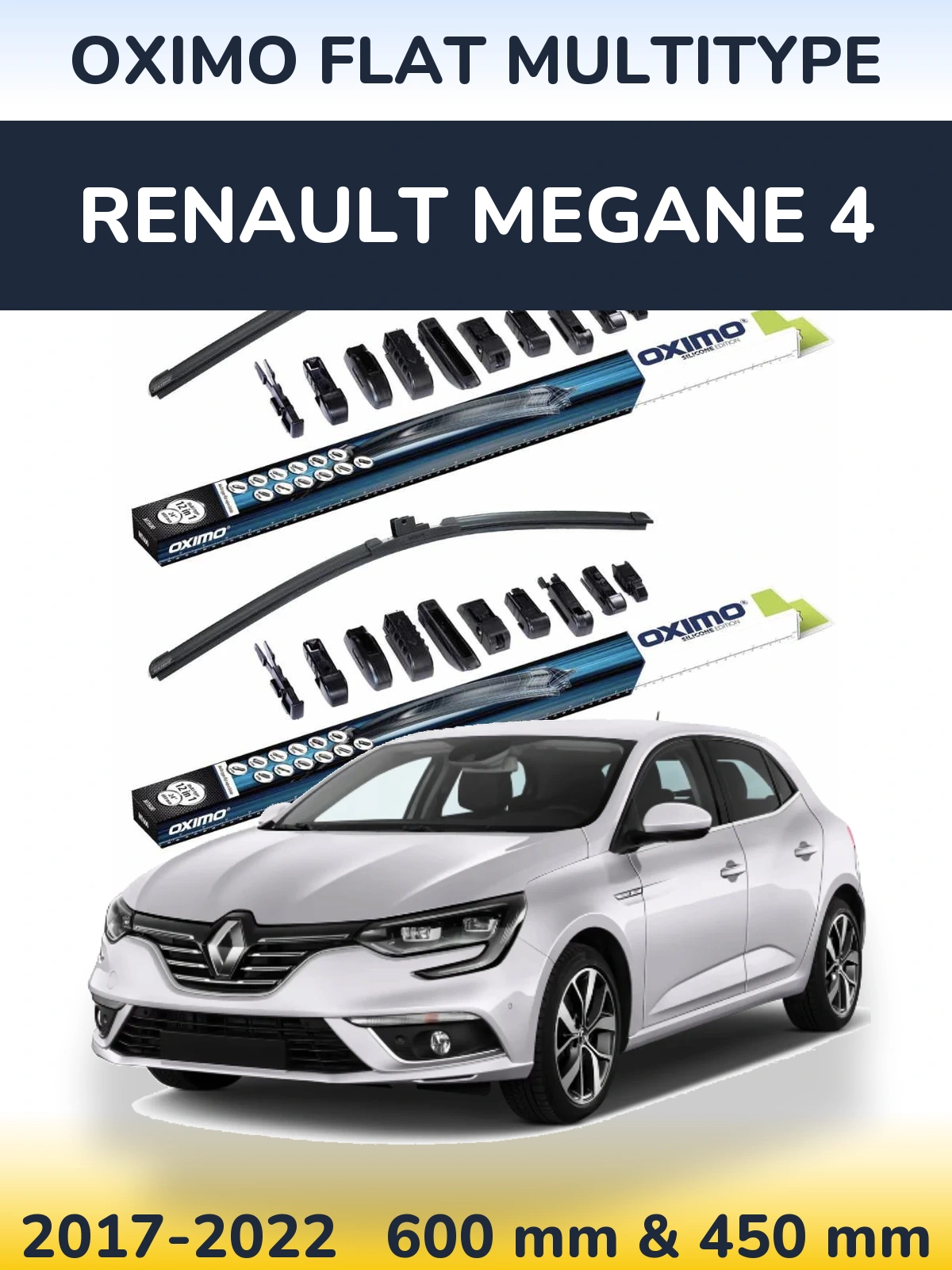 Torkarblad Oximo Flat MultiType för Renault Megane 4