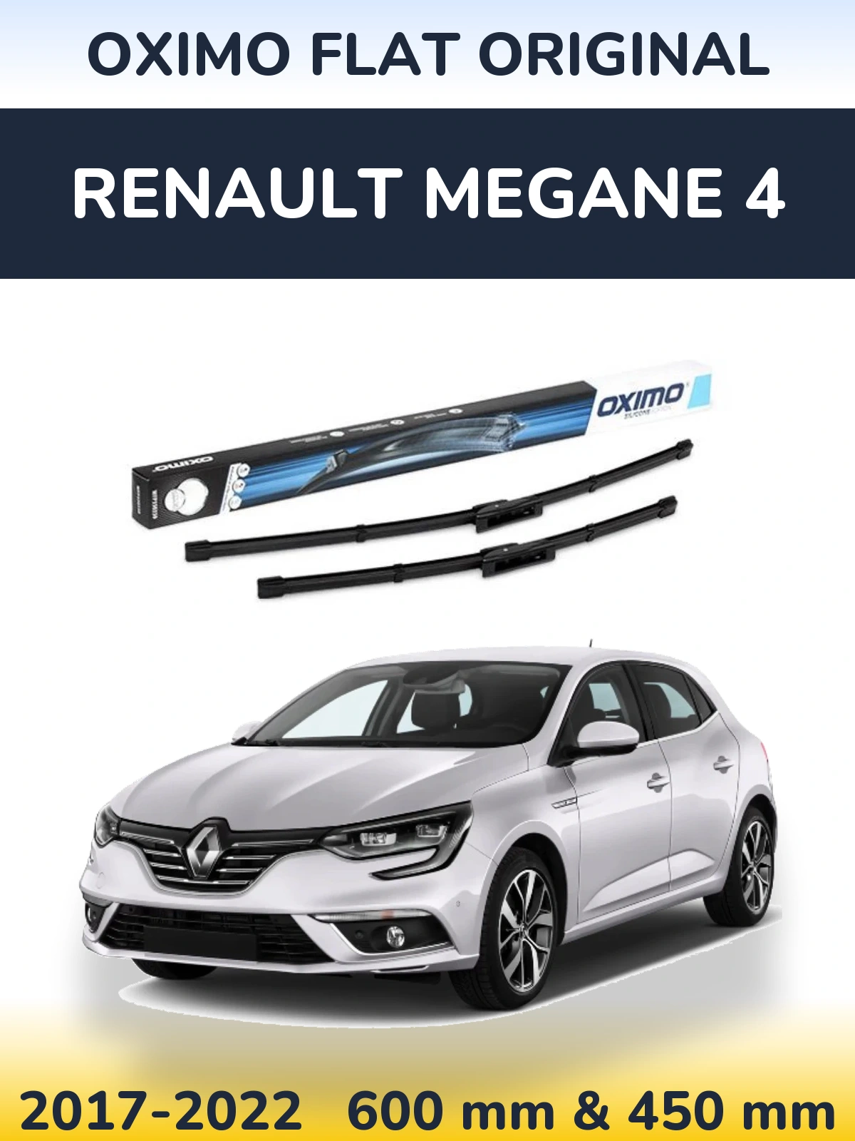 Torkarblad Oximo Flat Original för Renault Megane 4